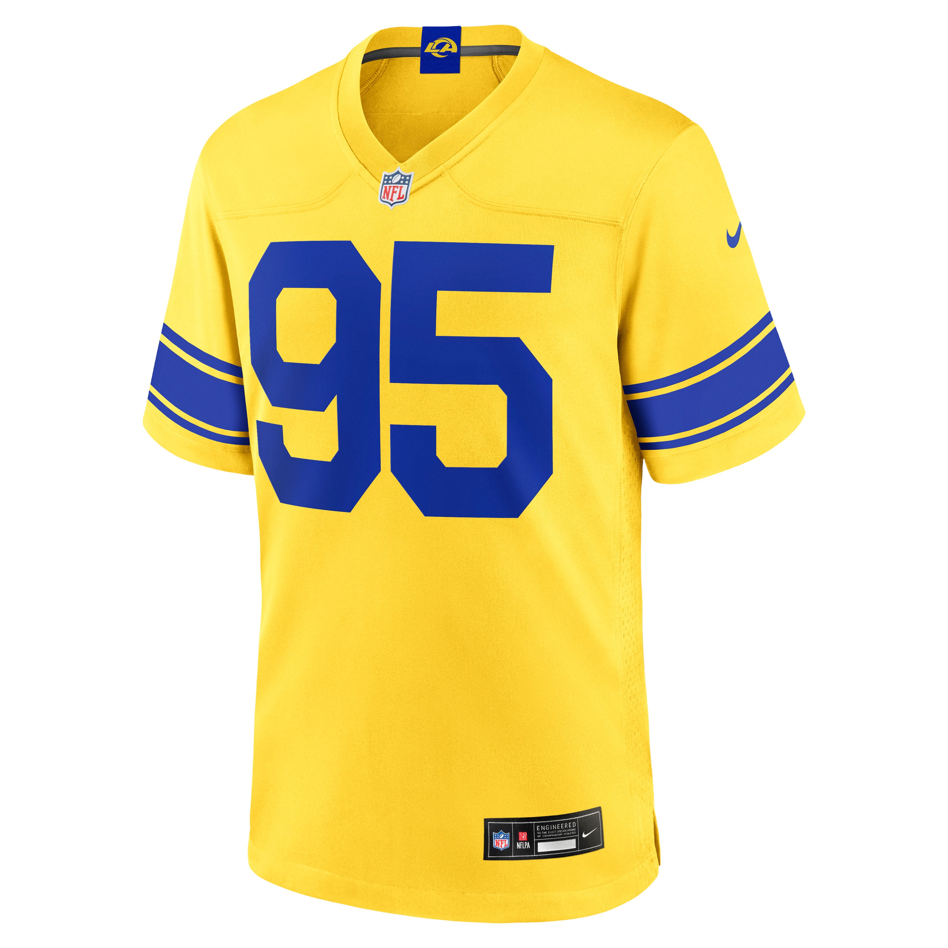 Maillot de match Nike Myles Garrett Royal Los Angeles Rams pour homme