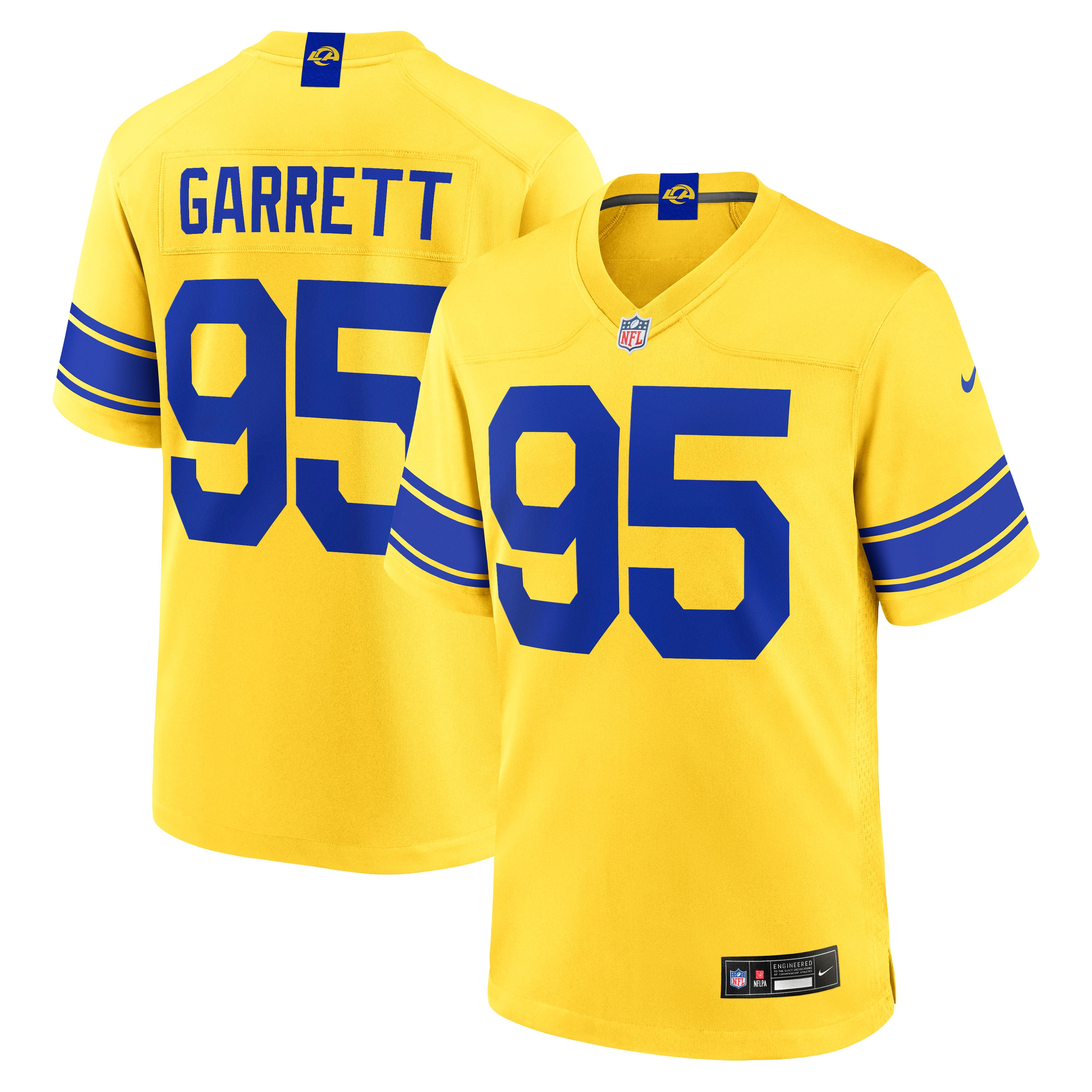 Men's Nike Myles Garrett Royal Los Angeles Rams Team Game Jersey