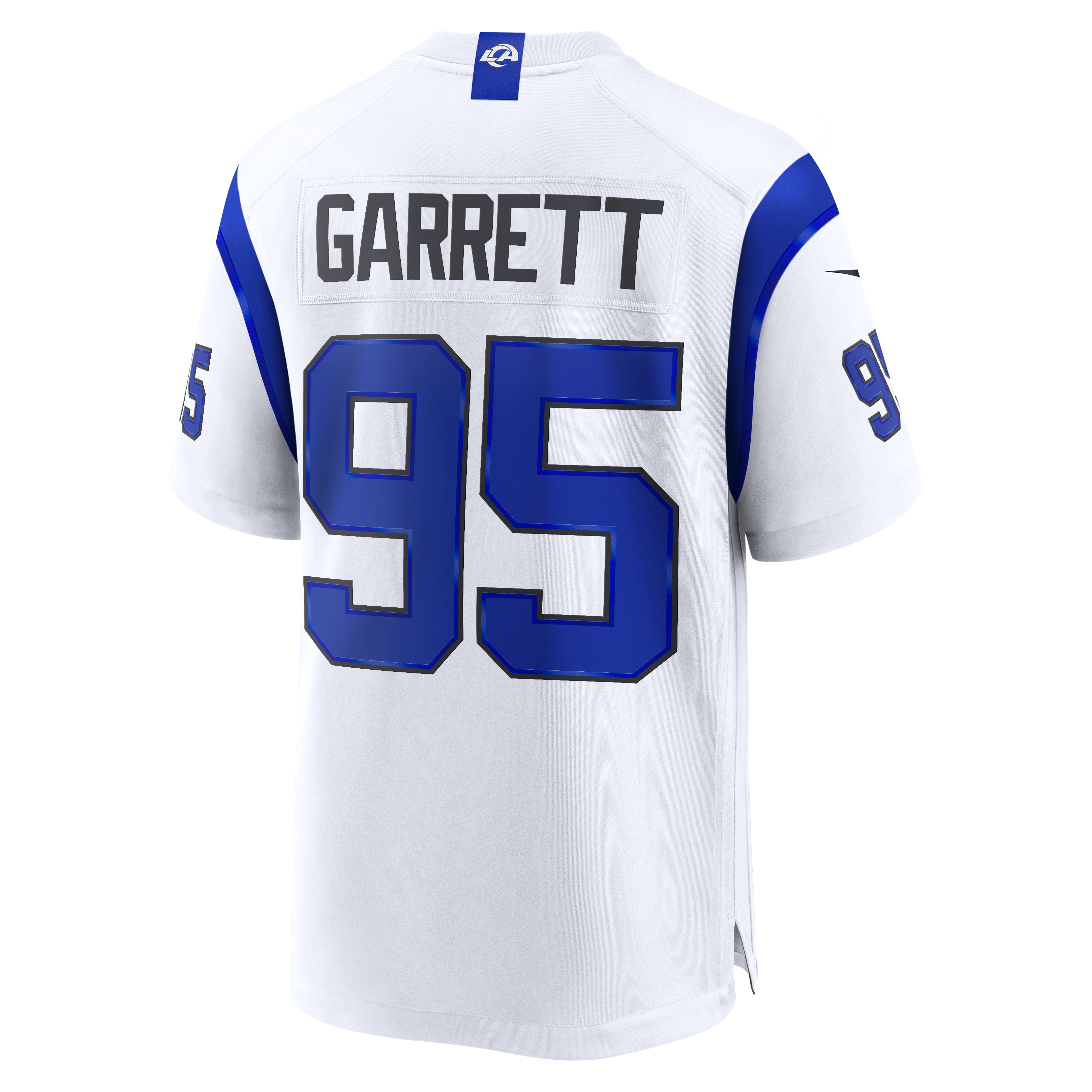 Maillot de match blanc Nike Myles Garrett des Rams Los Angeles pour homme