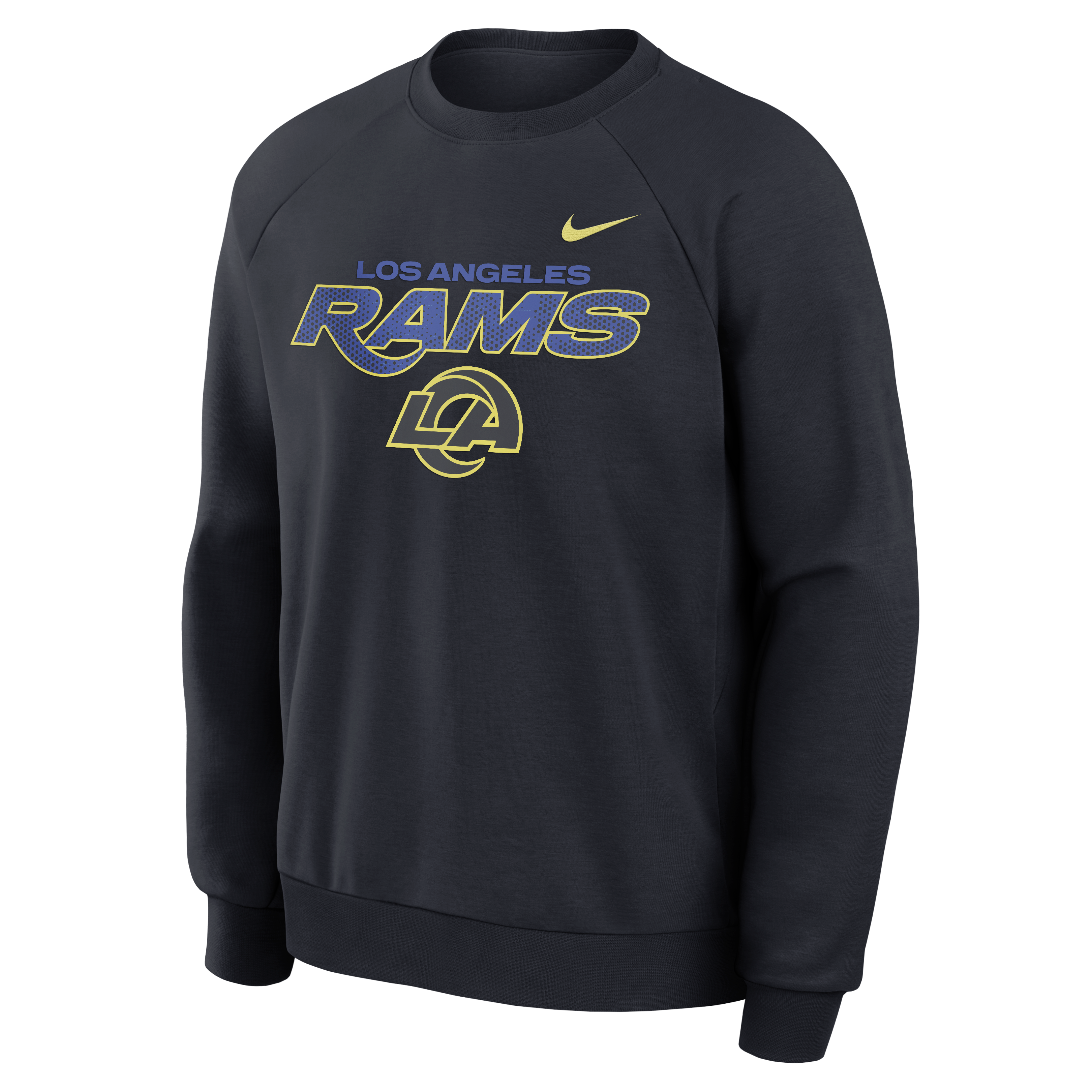 Men's Nike  Navy Los Angeles Rams Rivalries Collection Dri-FIT Crew Sweatshirt