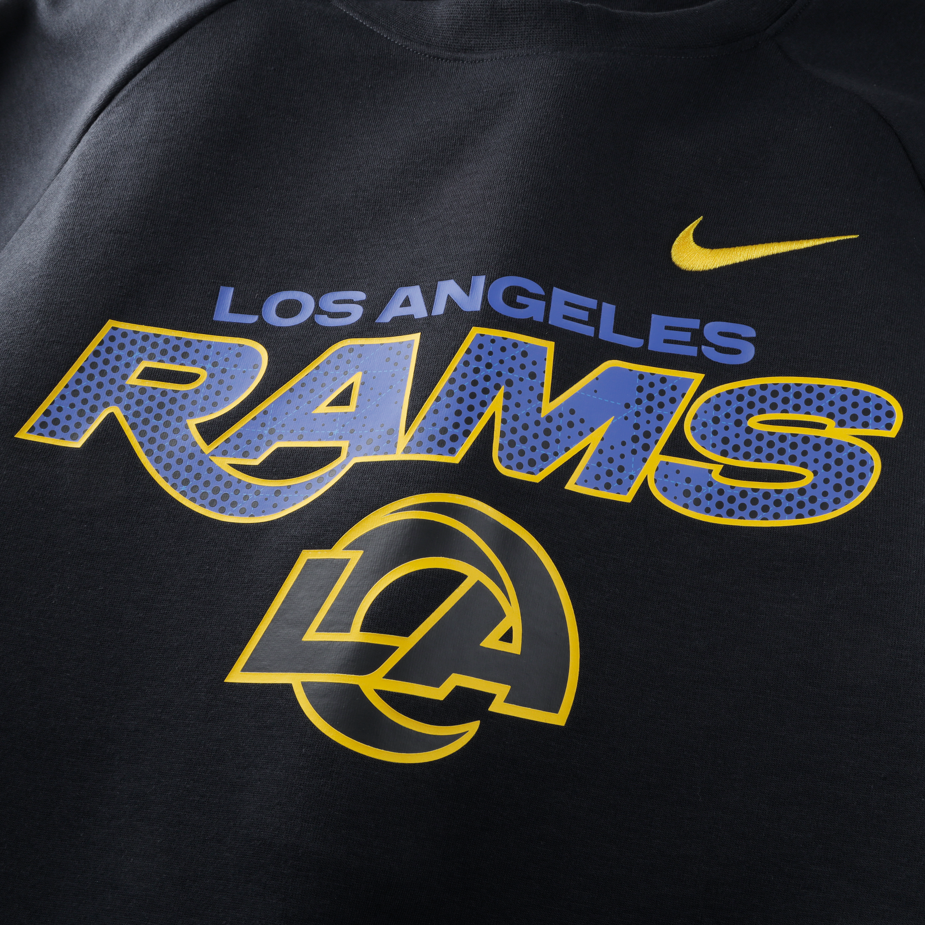 Men's Nike  Navy Los Angeles Rams Rivalries Collection Dri-FIT Crew Sweatshirt