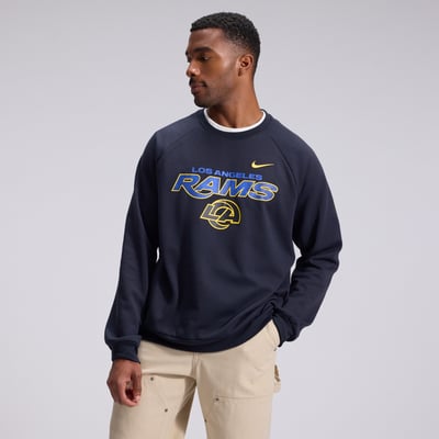  Los Angeles Rams Nike Rivalries Collection Dri-FIT Crew Sweatshirt - Navy