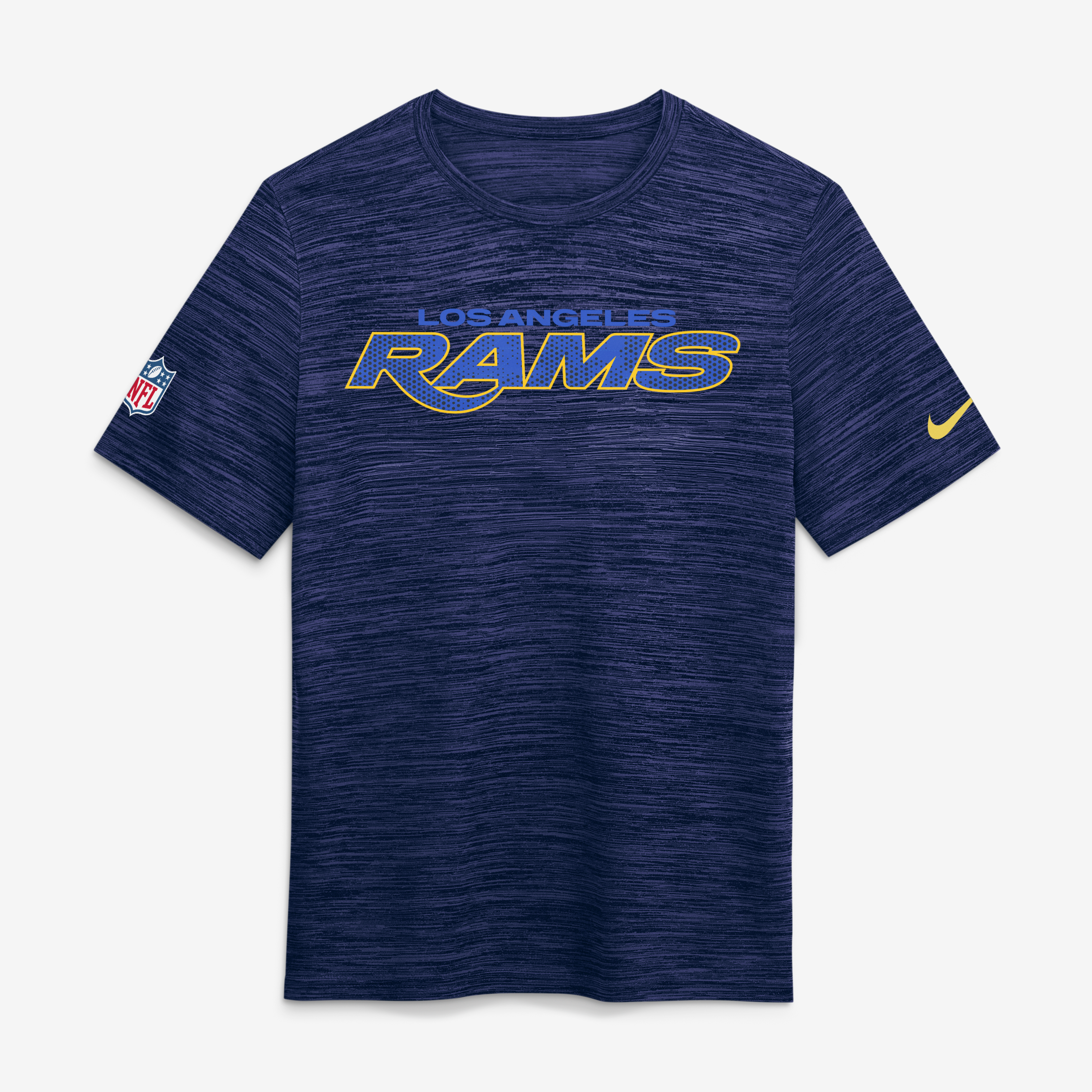 Men's Nike  Navy Los Angeles Rams Rivalries Collection Sideline Velocity T-Shirt