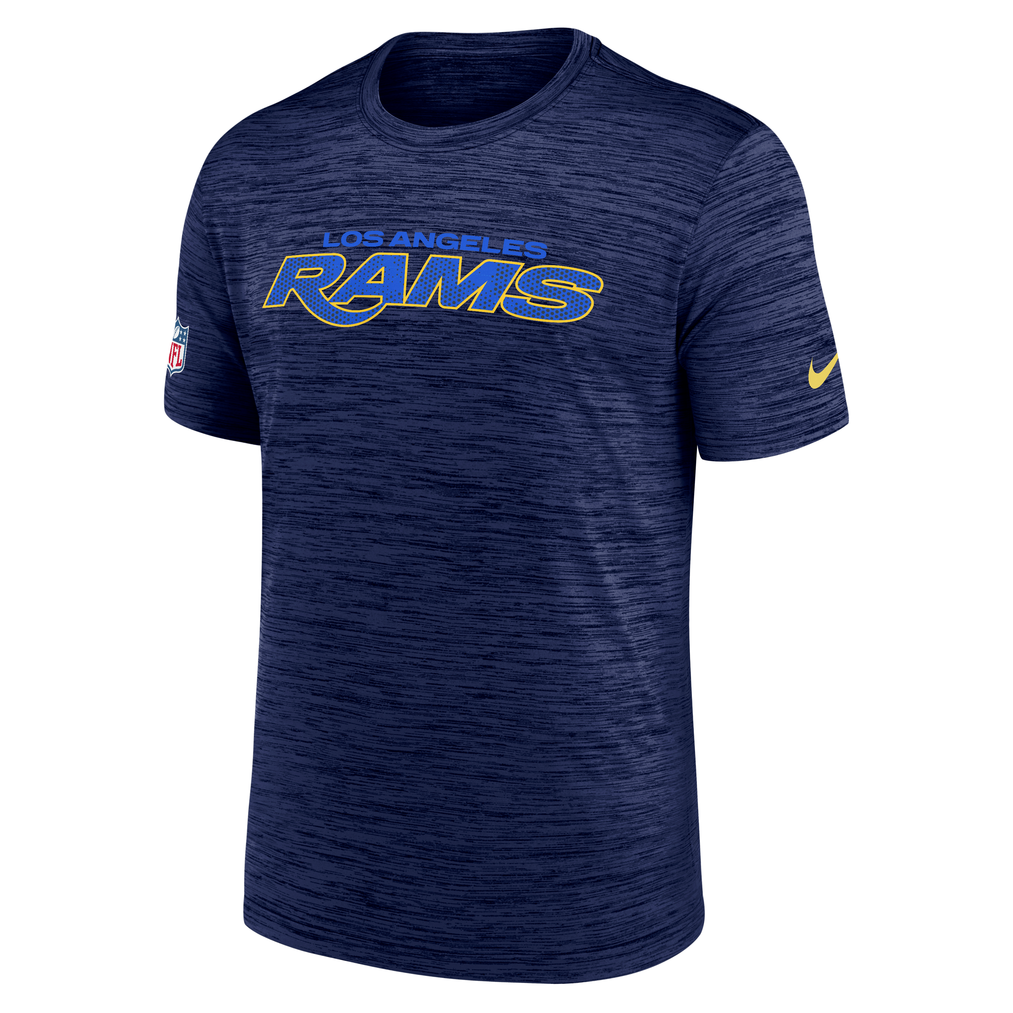 Men's Nike  Navy Los Angeles Rams Rivalries Collection Sideline Velocity T-Shirt