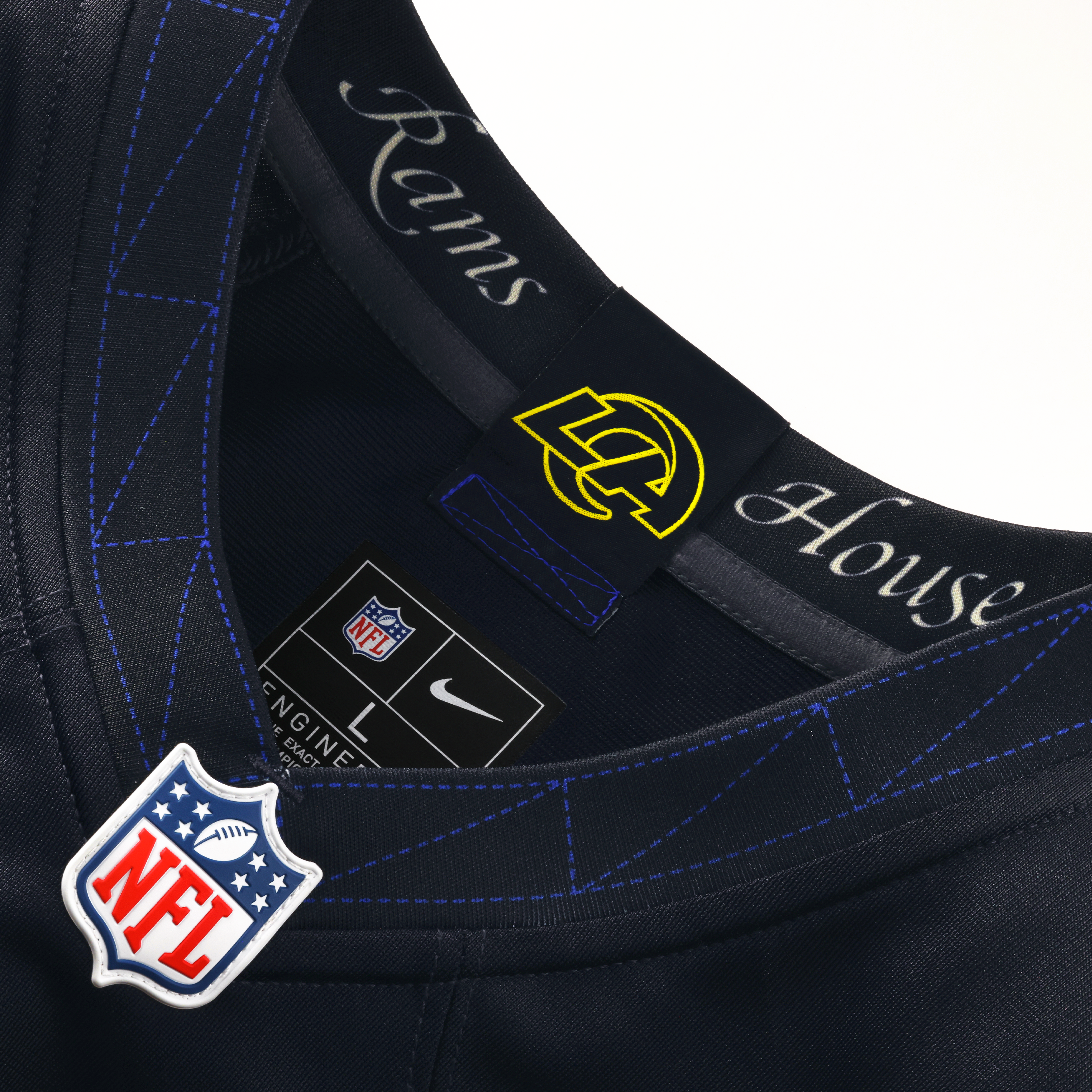 Men's Nike Puka Nacua Dark Blue Los Angeles Rams Rivalries Collection Game Jersey