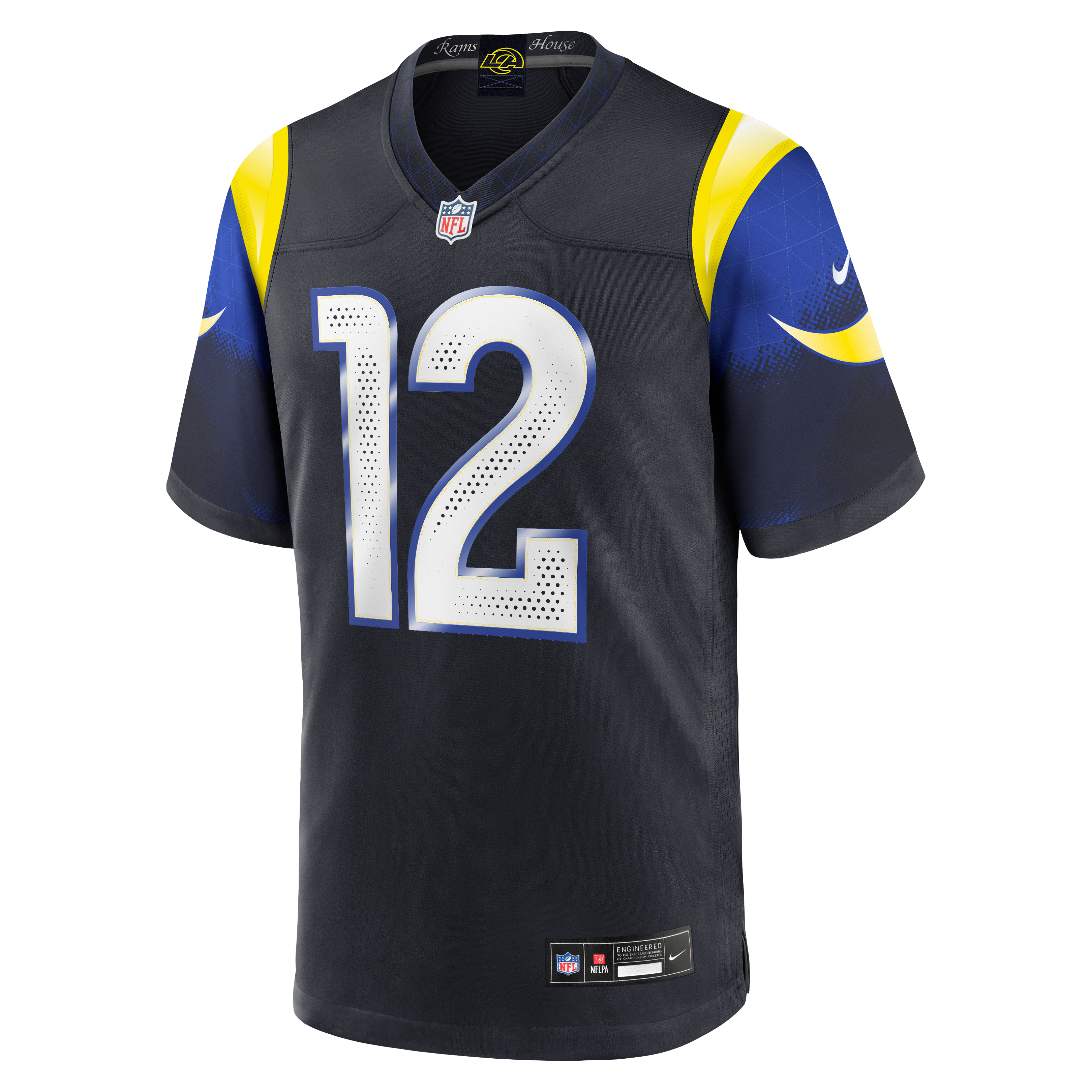 Men's Nike Puka Nacua Dark Blue Los Angeles Rams Rivalries Collection Game Jersey