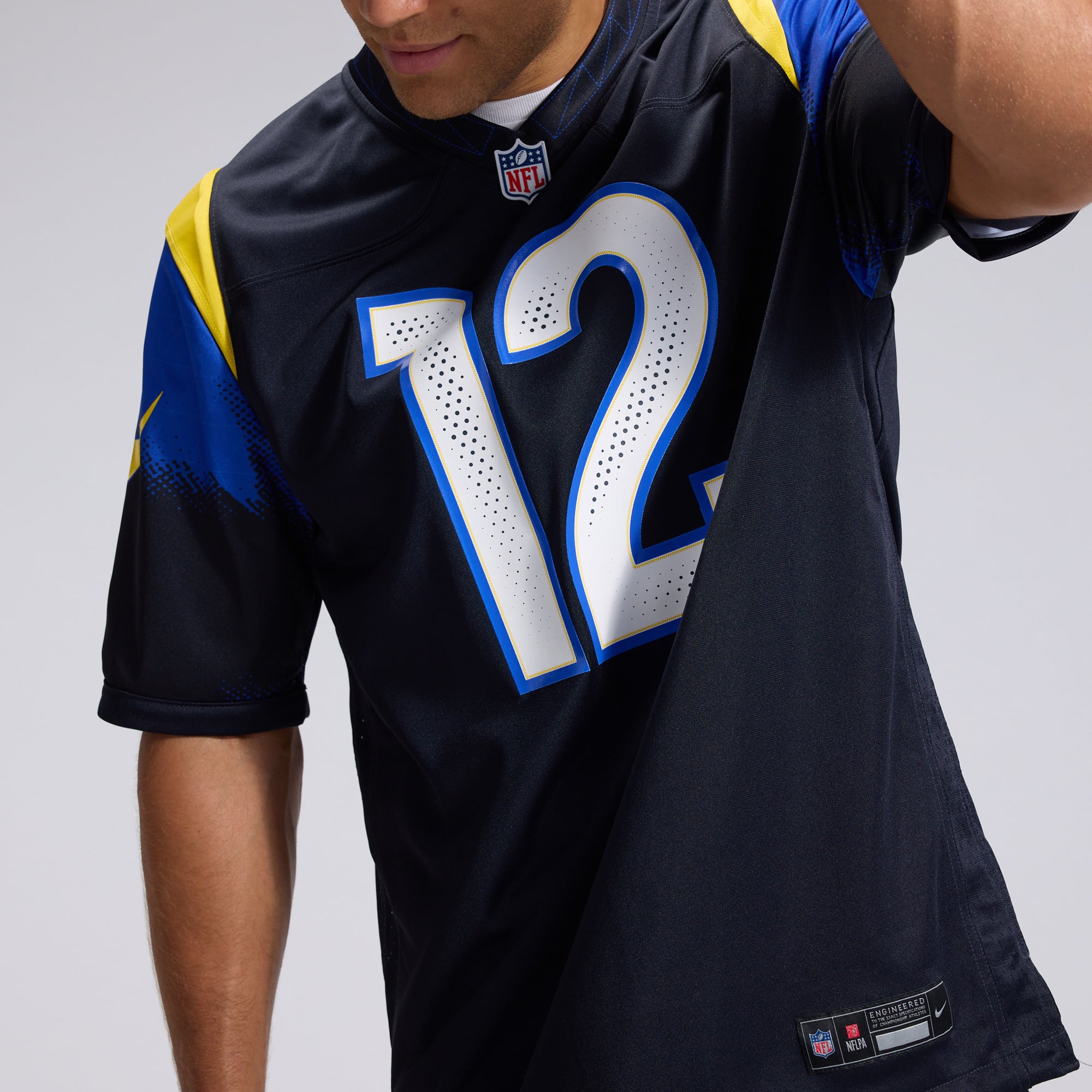 Men's Nike Puka Nacua Dark Blue Los Angeles Rams Rivalries Collection Game Jersey