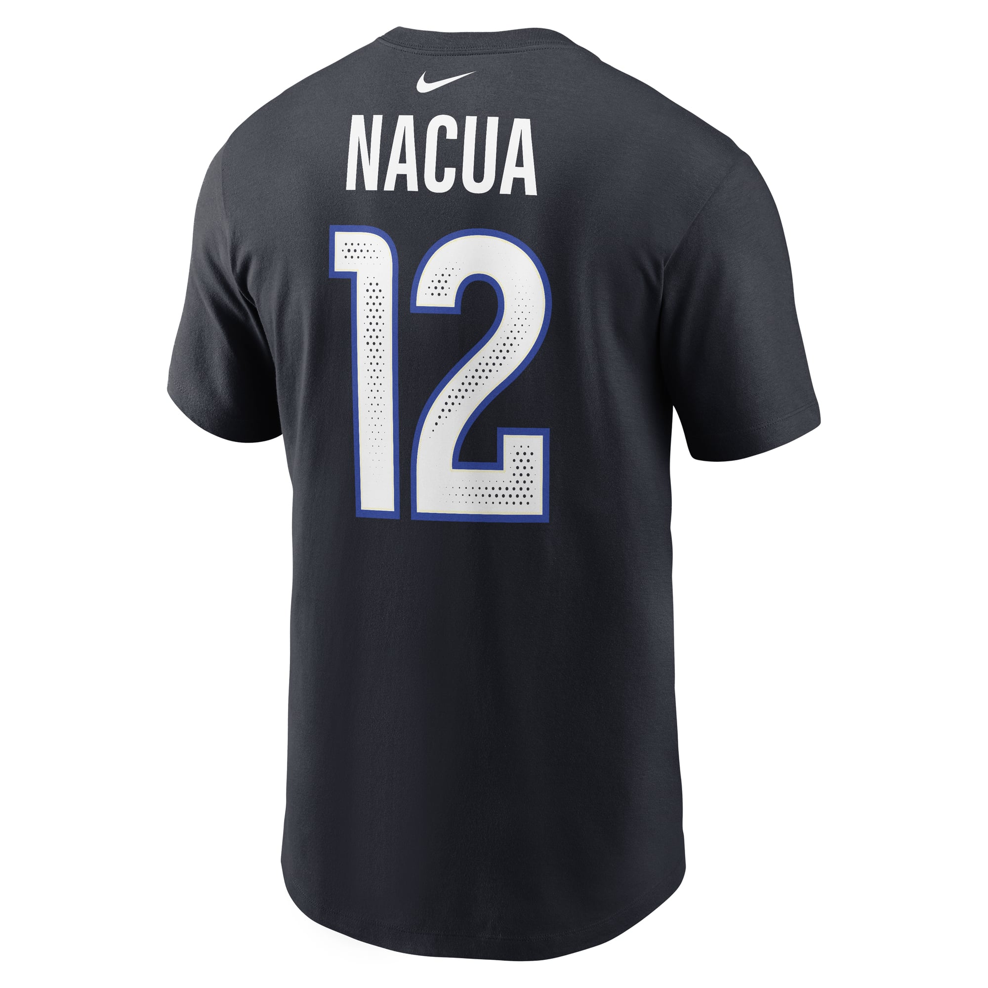 Men's Nike Puka Nacua Dark Blue Los Angeles Rams Rivalries Collection Player Name & Number T-Shirt
