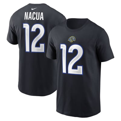 Puka Nacua Los Angeles Rams Nike Rivalries Collection Player Name & Number T-Shirt - Dark Blue