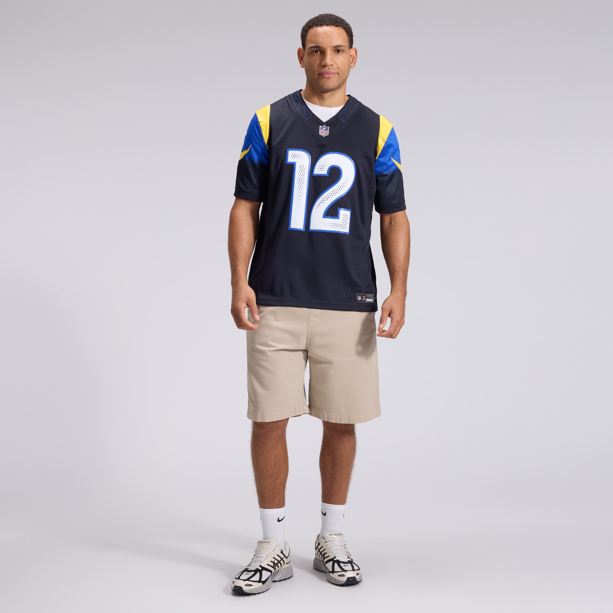 Men's Nike Puka Nacua Dark Blue Los Angeles Rams Rivalries Collection Stitched Limited Jersey