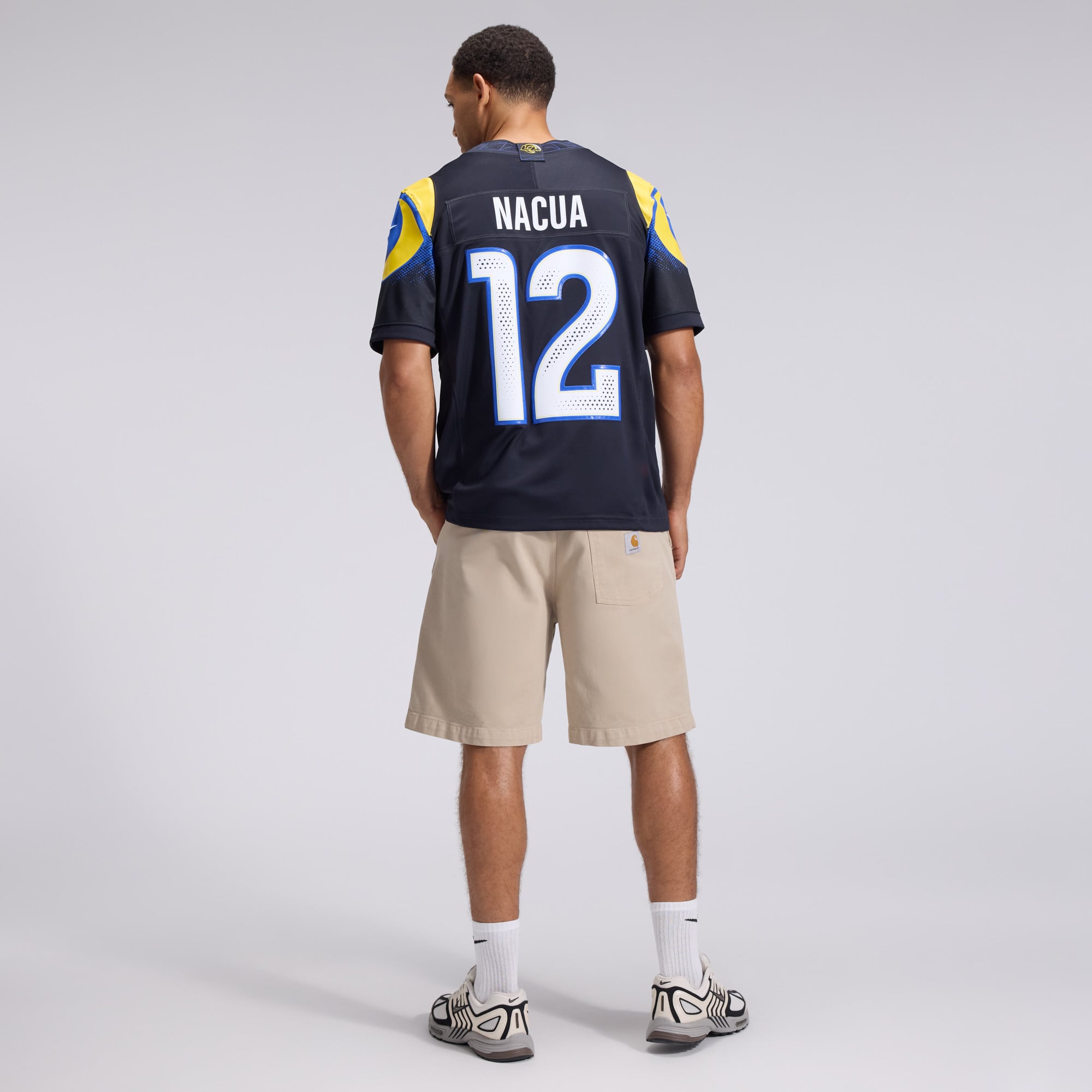 Men's Nike Puka Nacua Dark Blue Los Angeles Rams Rivalries Collection Stitched Limited Jersey