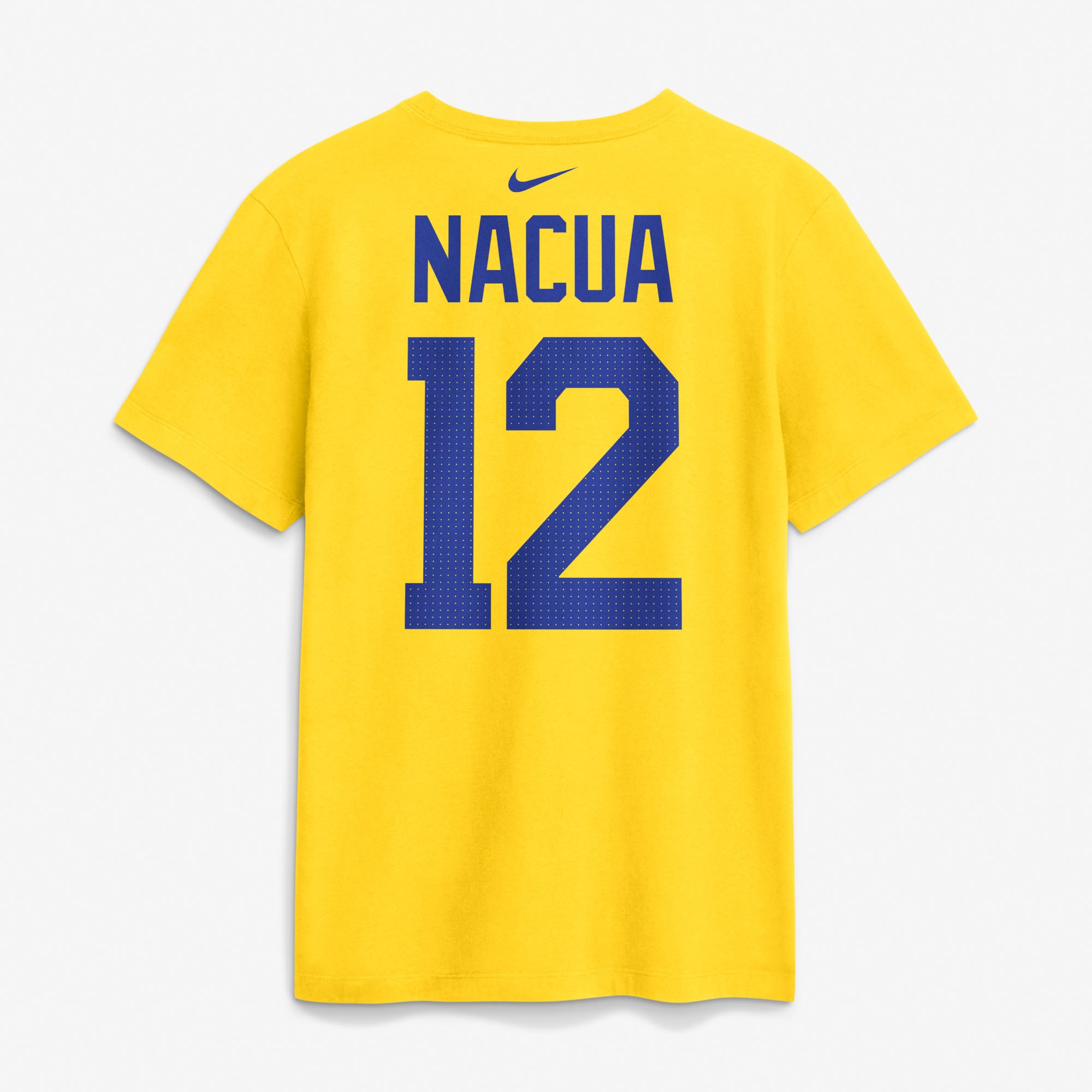 T-shirt Nike Puka Nacua Los Angeles Rams Fearsome blanc avec nom et numéro pour homme