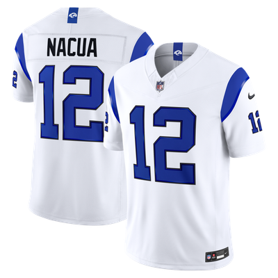 Puka Nacua Los Angeles Rams Nike Fearsome White Vapor F.U.S.E. Stitched Limited Jersey