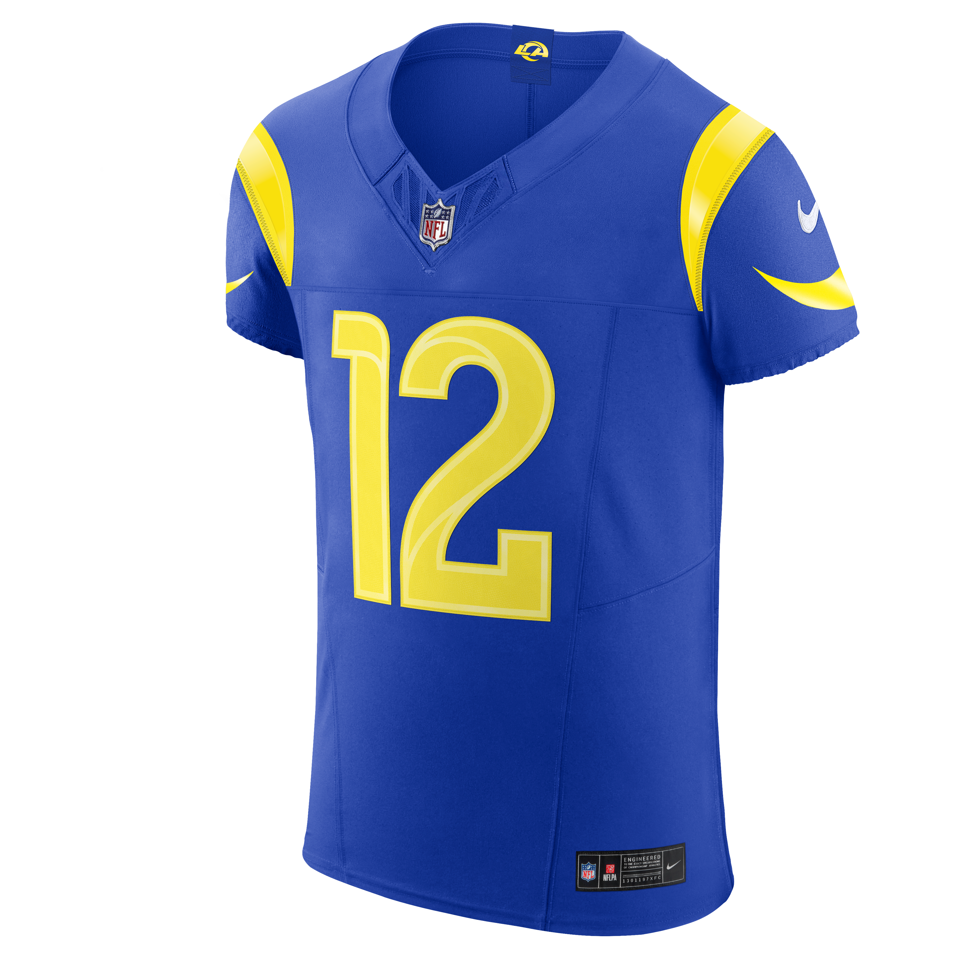 Men's Nike Puka Nacua Royal Los Angeles Rams Team Vapor F.U.S.E. Elite Jersey