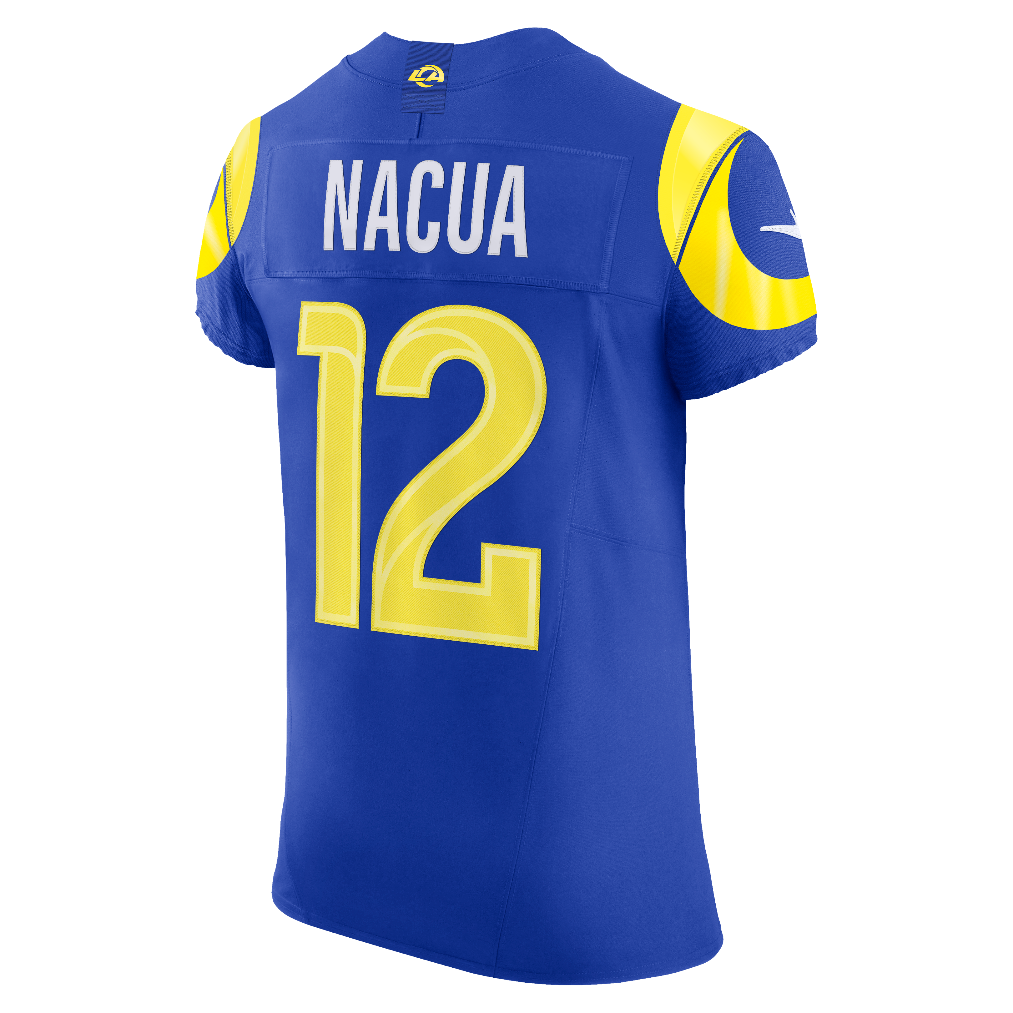 Men's Nike Puka Nacua Royal Los Angeles Rams Team Vapor F.U.S.E. Elite Jersey