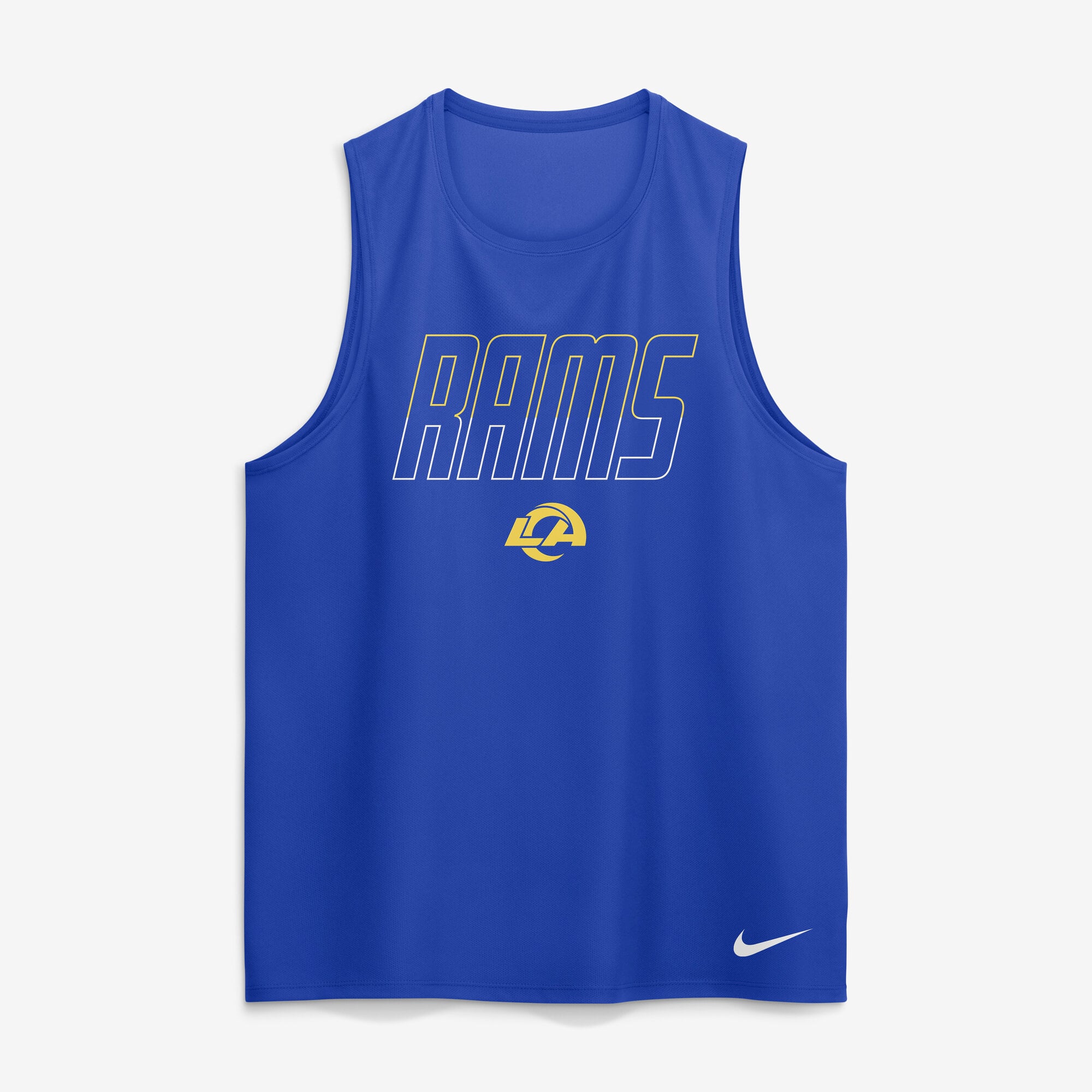 Débardeur Nike Dri-FIT bleu royal Los Angeles Rams Kickoff Miler pour homme