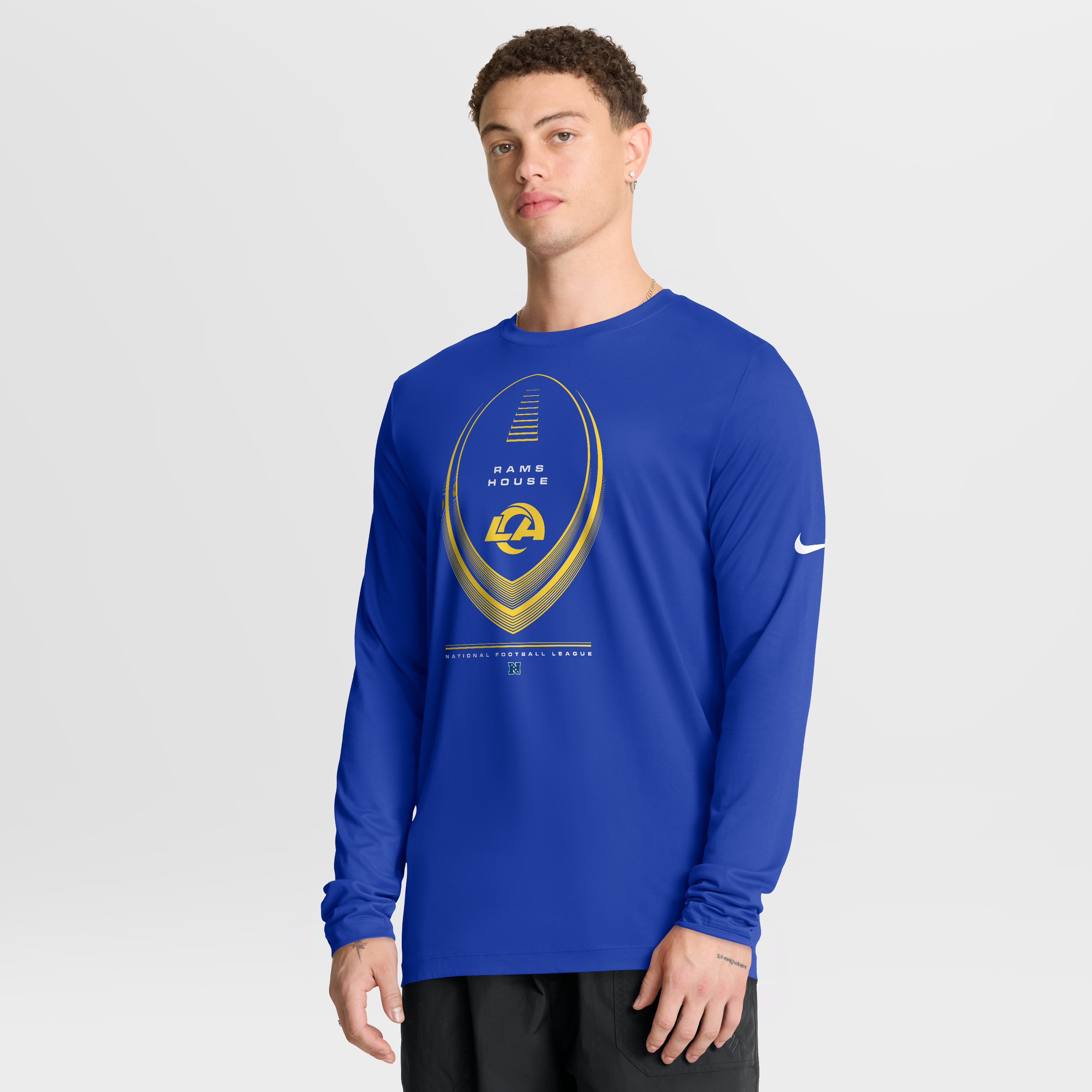 T-shirt à manches longues Nike Royal Los Angeles Rams Legend Icon Dri-FIT pour homme