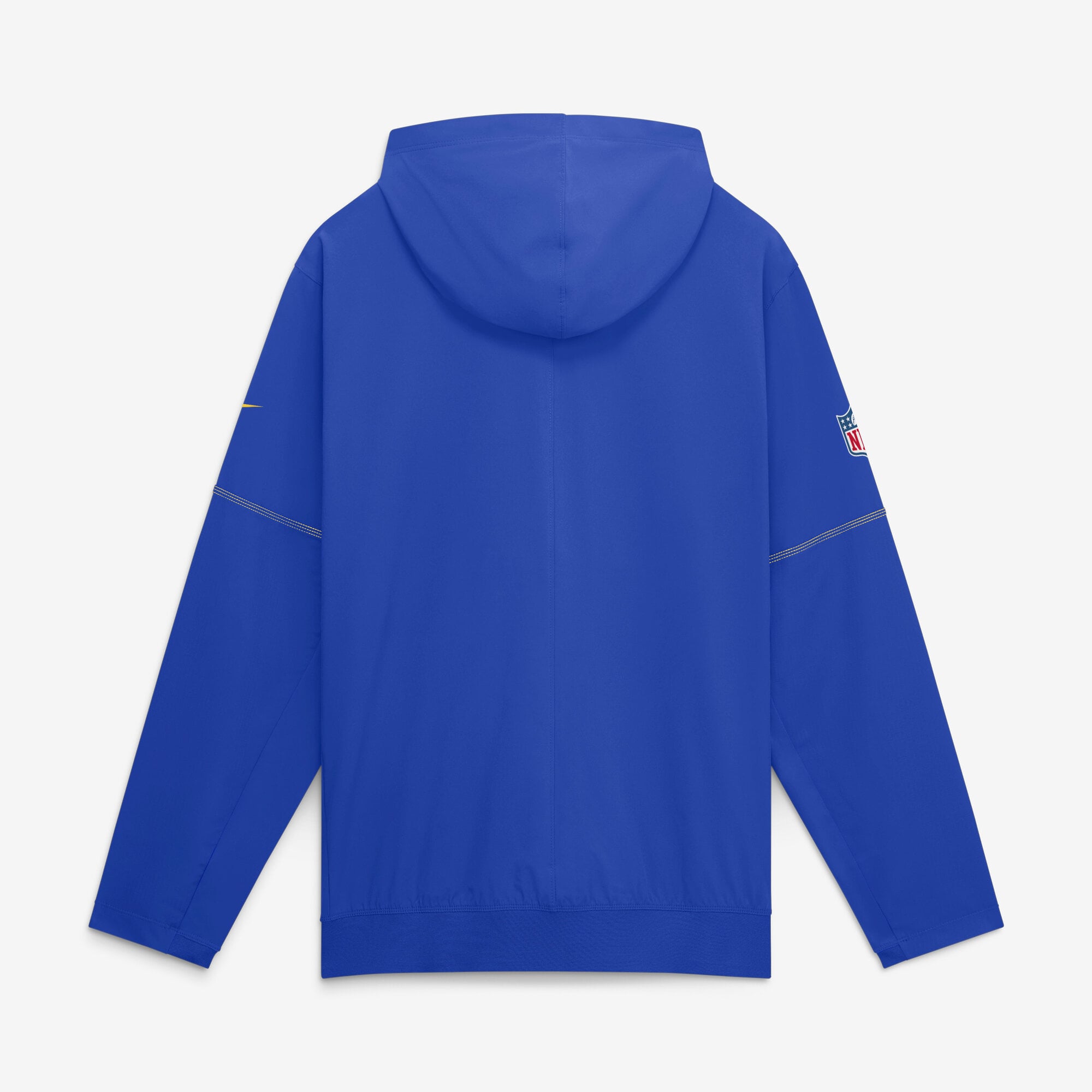 Men's Nike Royal Los Angeles Rams Sideline Logo Glory Anorak Half-Zip Hooded Jacket