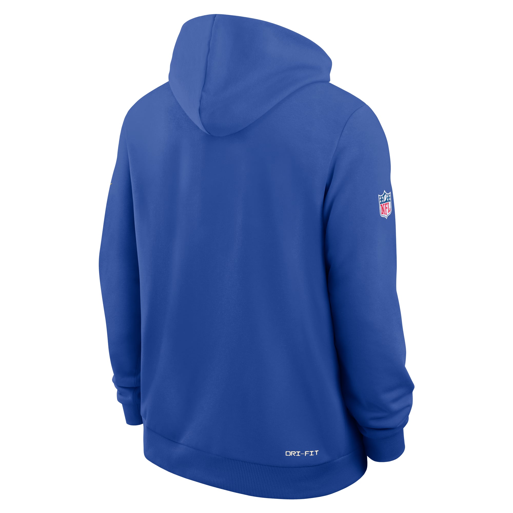 Men's Nike Royal Los Angeles Rams Sideline Standard Issue Top Prospect Dri-FIT Hoodie