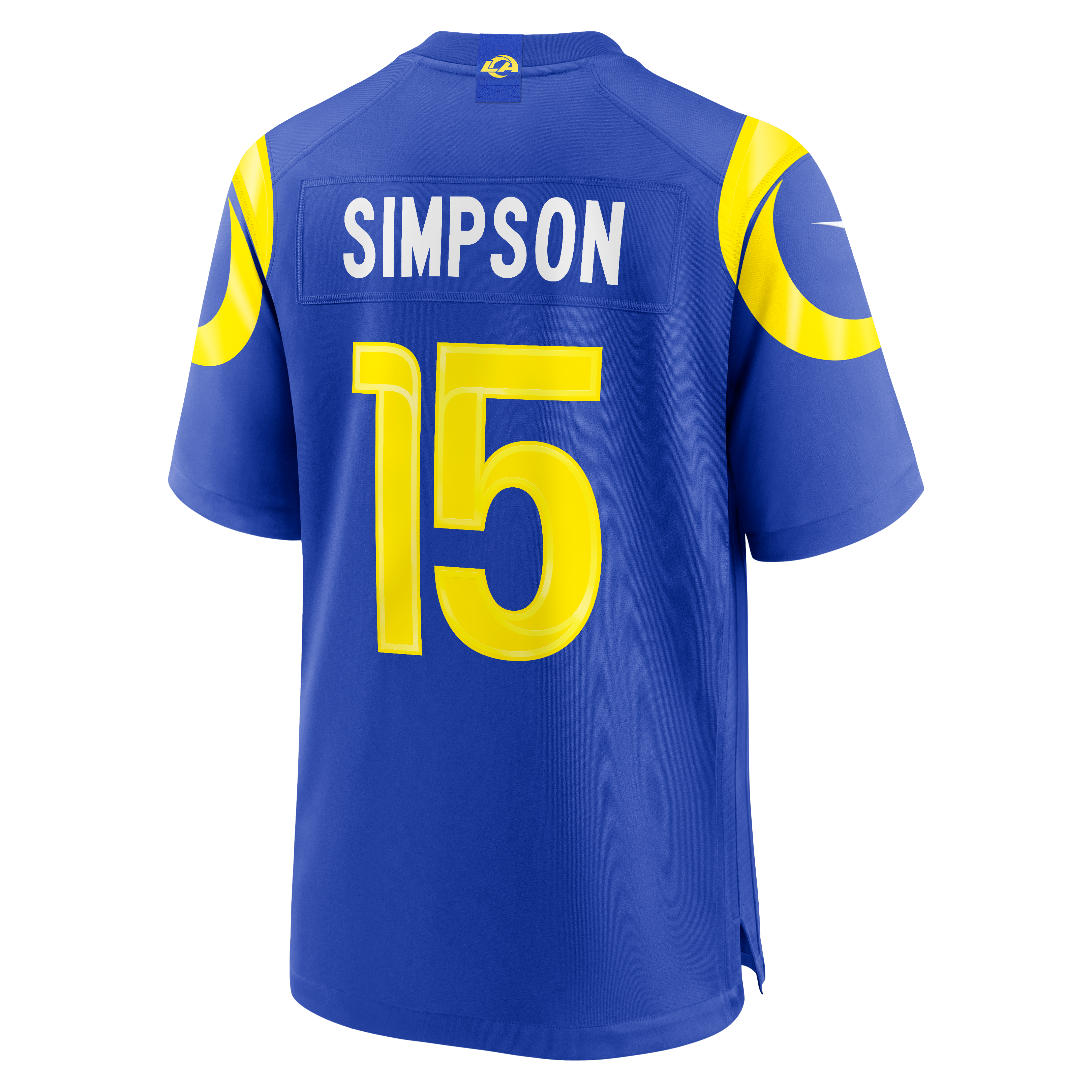 Maillot de match Nike Royal pour homme des Rams Los Angeles, Ty Simpson