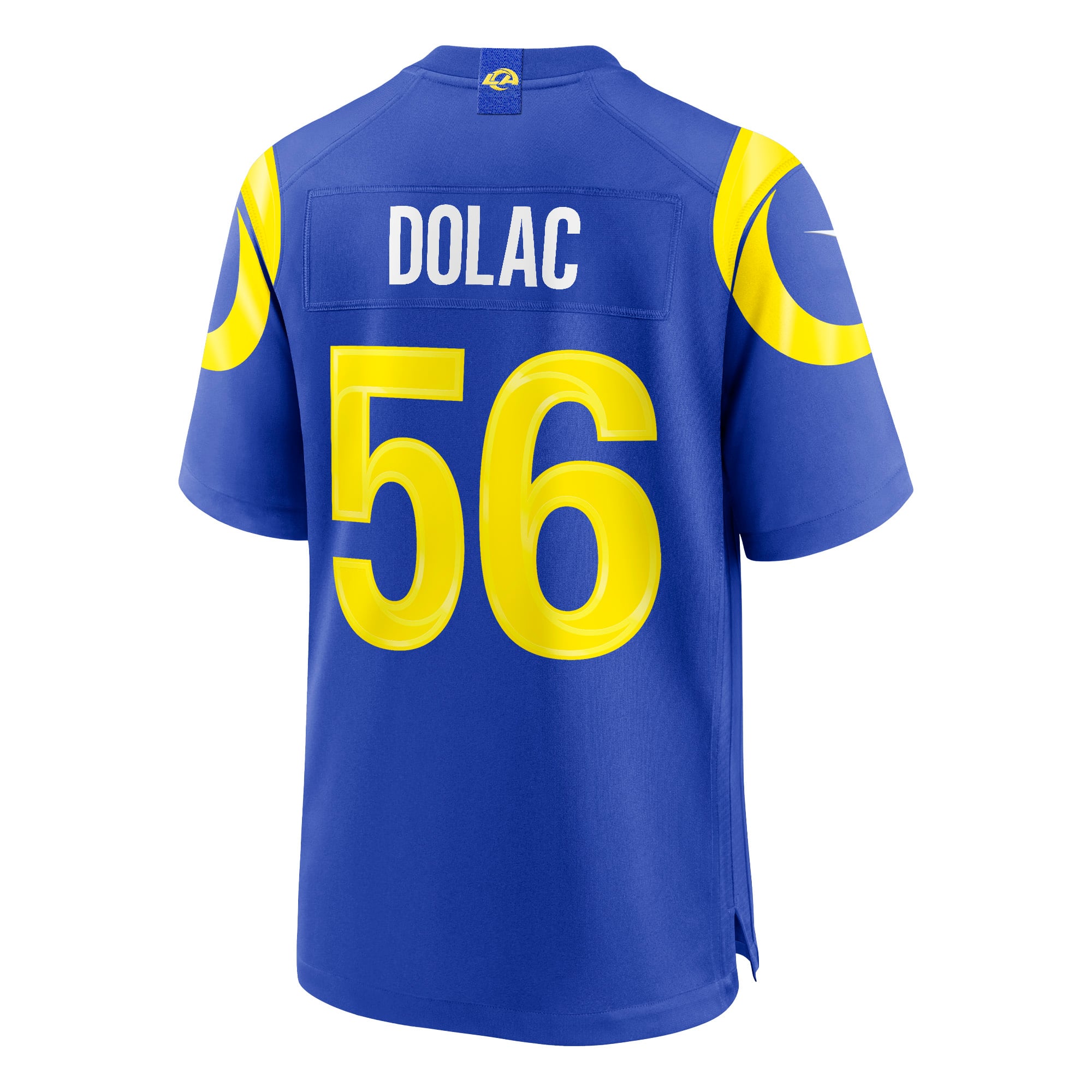 Maillot de match Nike Shaun Dolac Royal Los Angeles Rams pour homme