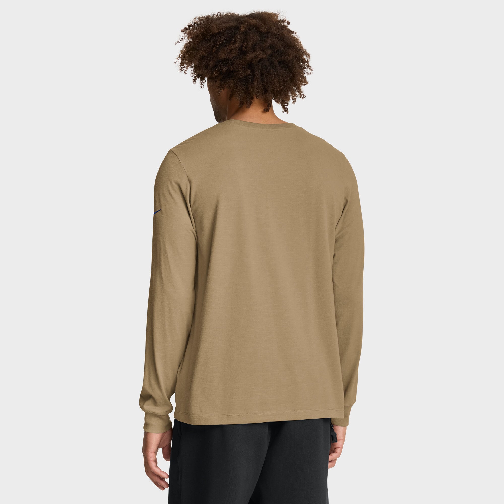 Men's Nike Tan Los Angeles Rams Blitz Package Rewind Slub Dri-FIT Long Sleeve T-Shirt