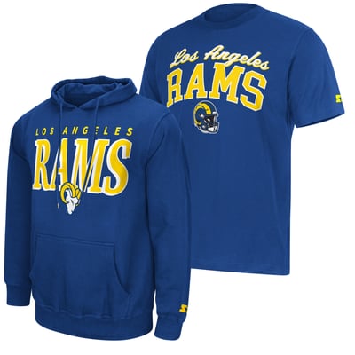 Los Angeles Rams Starter Logo T-Shirt & Hoodie Set - Royal