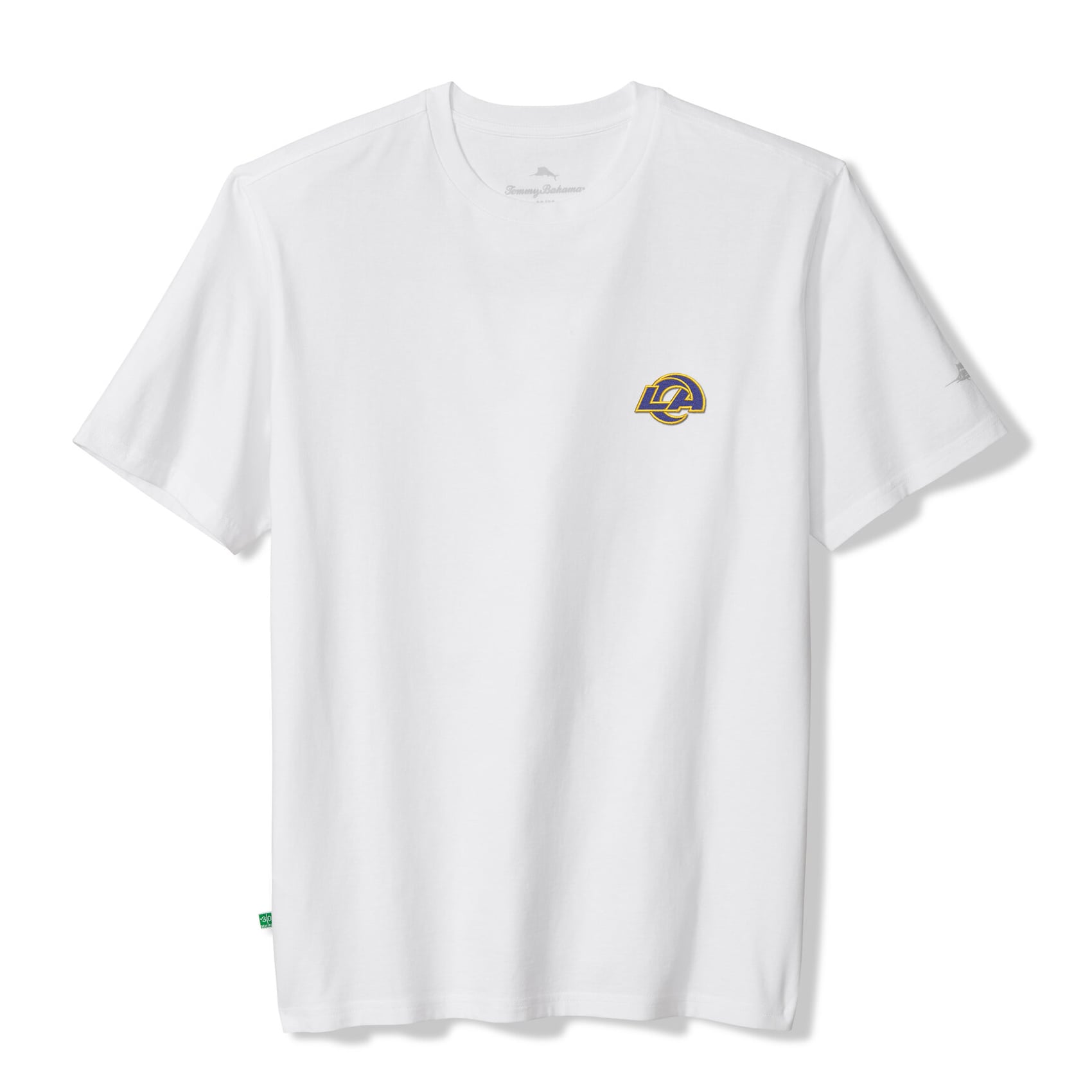 Men's Tommy Bahama White Los Angeles Rams Tailgate State of Mind T-Shirt