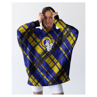 Los Angeles Rams Pegasus 34" x 34" Digital Dash Sherpa Hooded Fan Cape