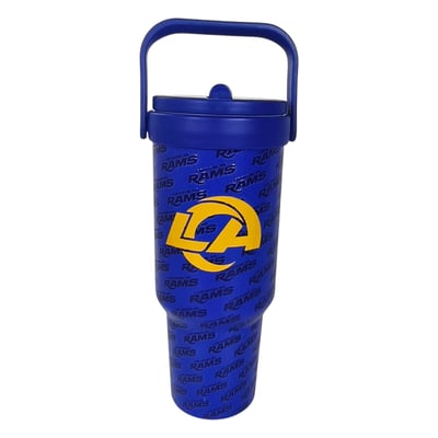 Los Angeles Rams Pegasus 40oz. 5-D Logo Wordmark Stainless Steel ProCarry Tumbler