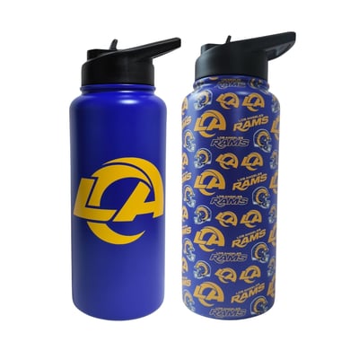 Ensemble de deux bouteilles d'eau en acier inoxydable Los Angeles Rams Pegasus Game Day Duo de 1,2 litre (41 oz)