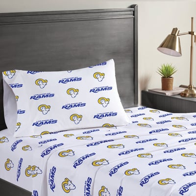 Los Angeles Rams Pegasus Three-Piece Twin Sheet Set