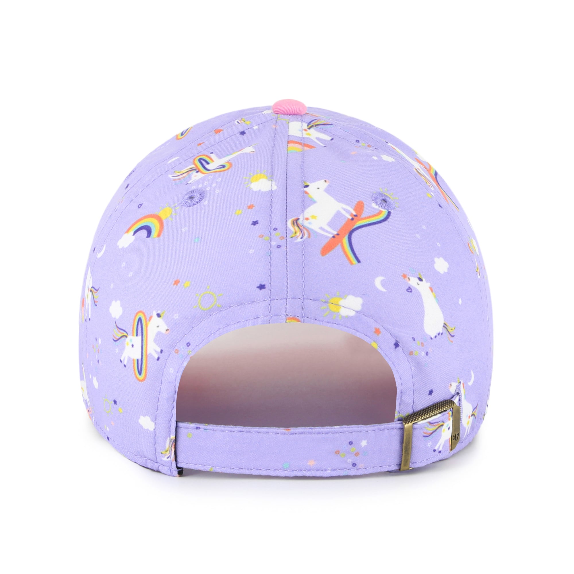 Preschool '47 Lavender Los Angeles Rams Unicorn Clean Up Adjustable Hat