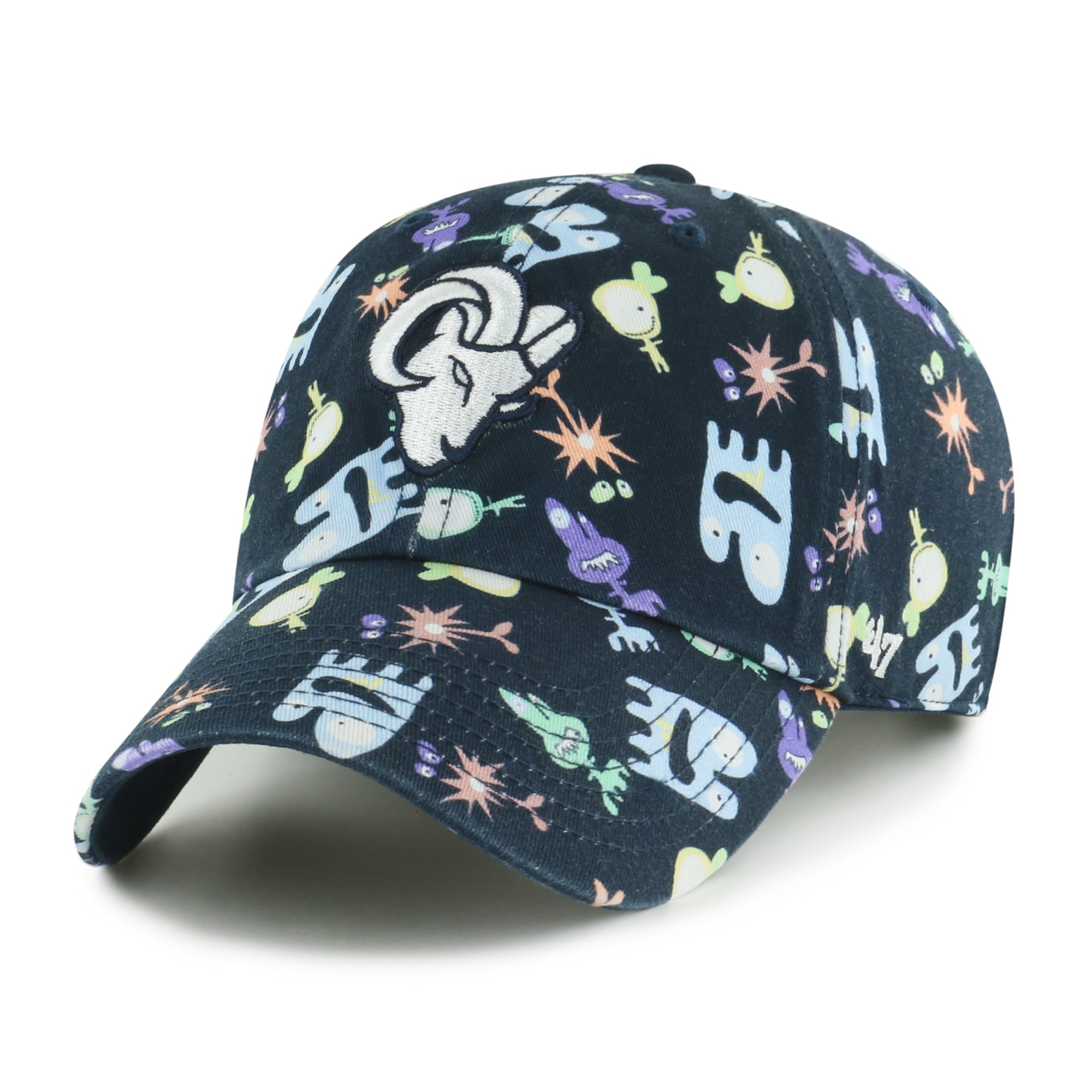 Casquette ajustable « Nettoyage des créatures spatiales » des Rams de Los Angeles, marine, pour enfants d'âge préscolaire (modèle 1947).