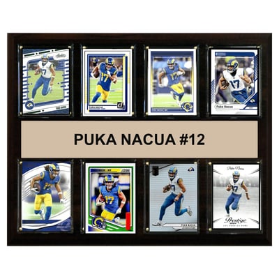 Puka Nacua Los Angeles Rams 12" x 15" Trading Card Plaque