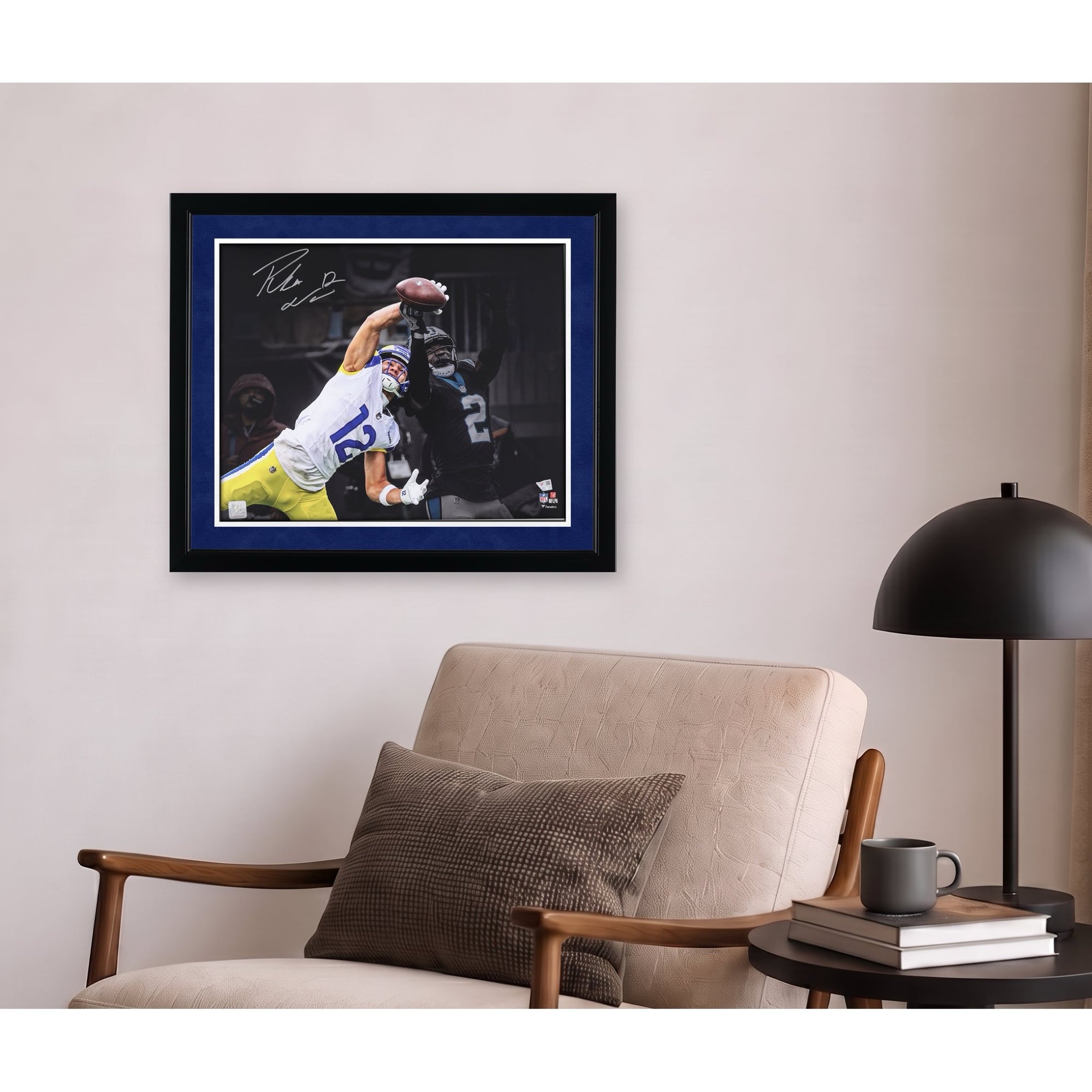 Photo dédicacée de Puka Nacua (Los Angeles Rams) - 40 x 50 cm (16 x 20 pouces) - Réception à une main