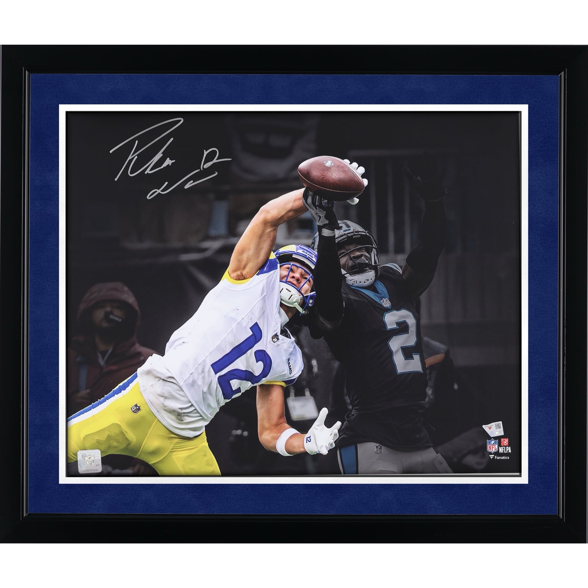 Photo dédicacée de Puka Nacua (Los Angeles Rams) - 40 x 50 cm (16 x 20 pouces) - Réception à une main