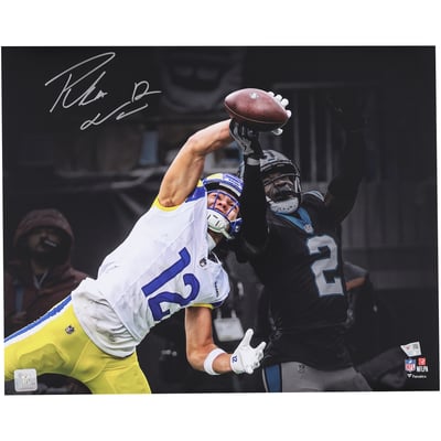 Puka Nacua Los Angeles Rams Autographed Fanatics Authentic 16" x 20" One-Handed Catch Spotlight Photograph
