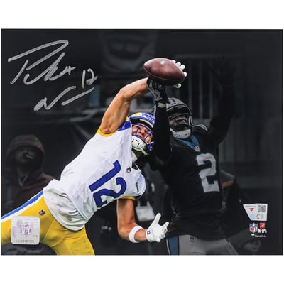 Puka Nacua Los Angeles Rams Autographed Fanatics Authentic 8" x 10" One-Handed Catch Spotlight Photograph