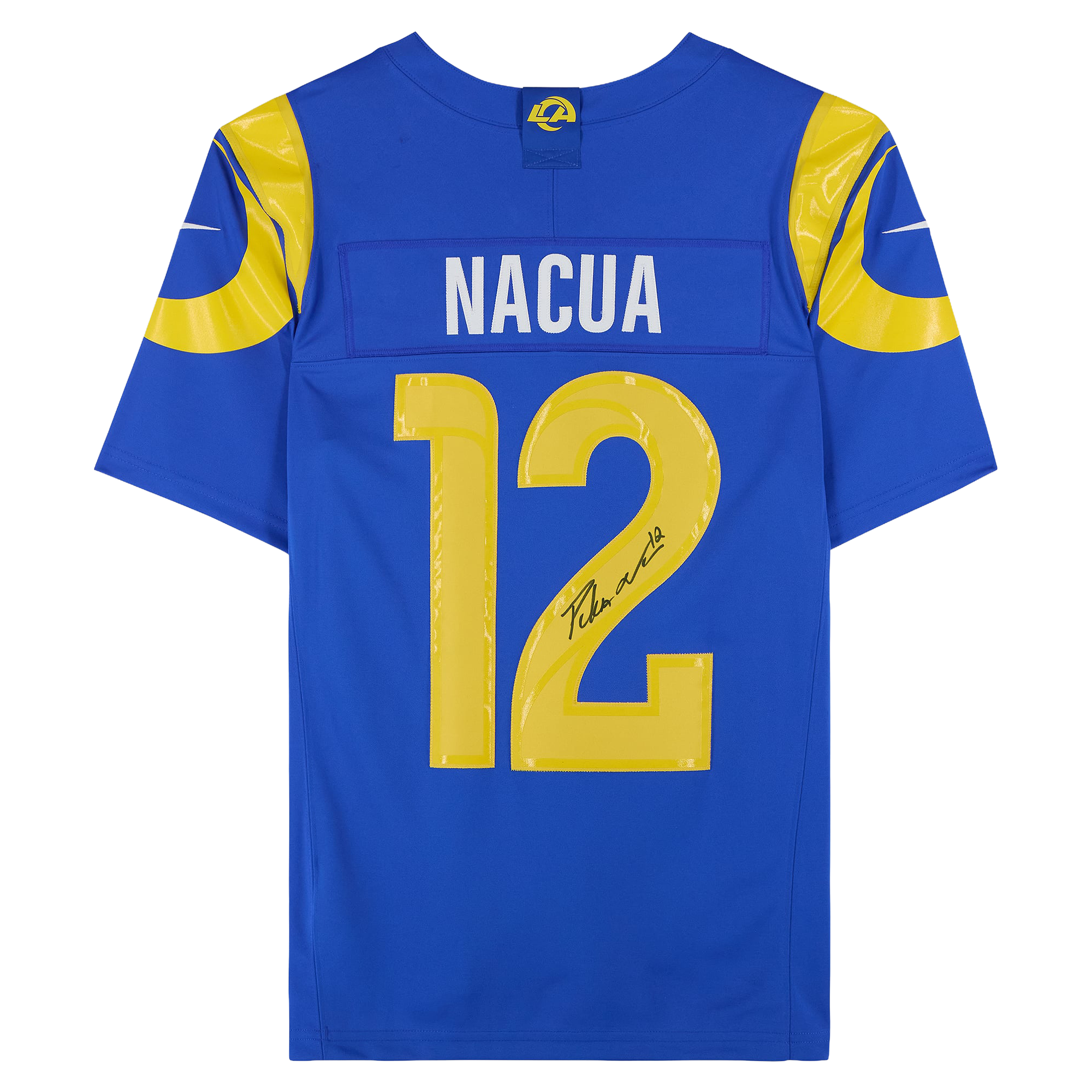 Puka Nacua Los Angeles Rams Autographed Nike Royal Vapor Fuse Limited Jersey