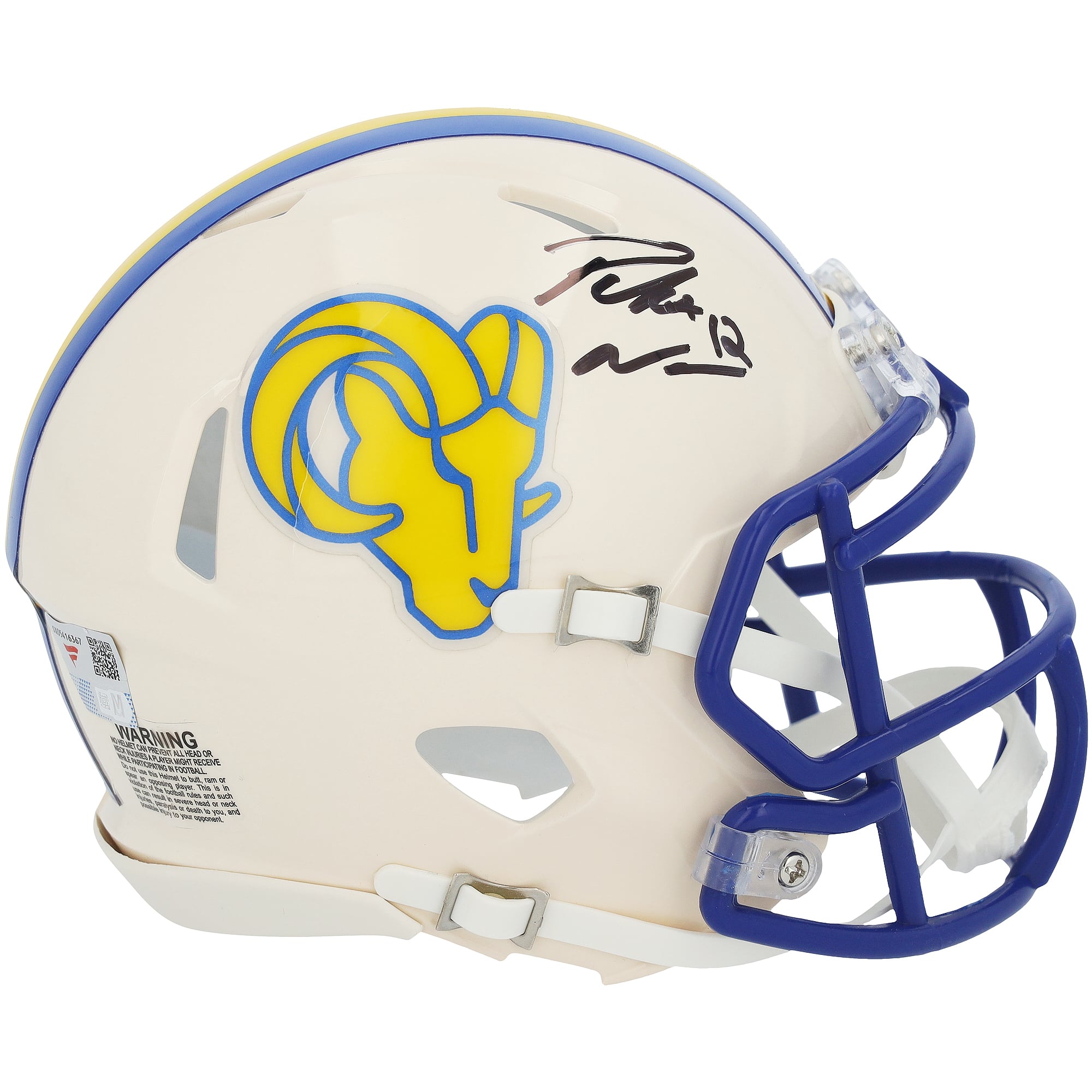 Puka Nacua Los Angeles Rams Autographed Riddell Retro Speed Mini Helmet