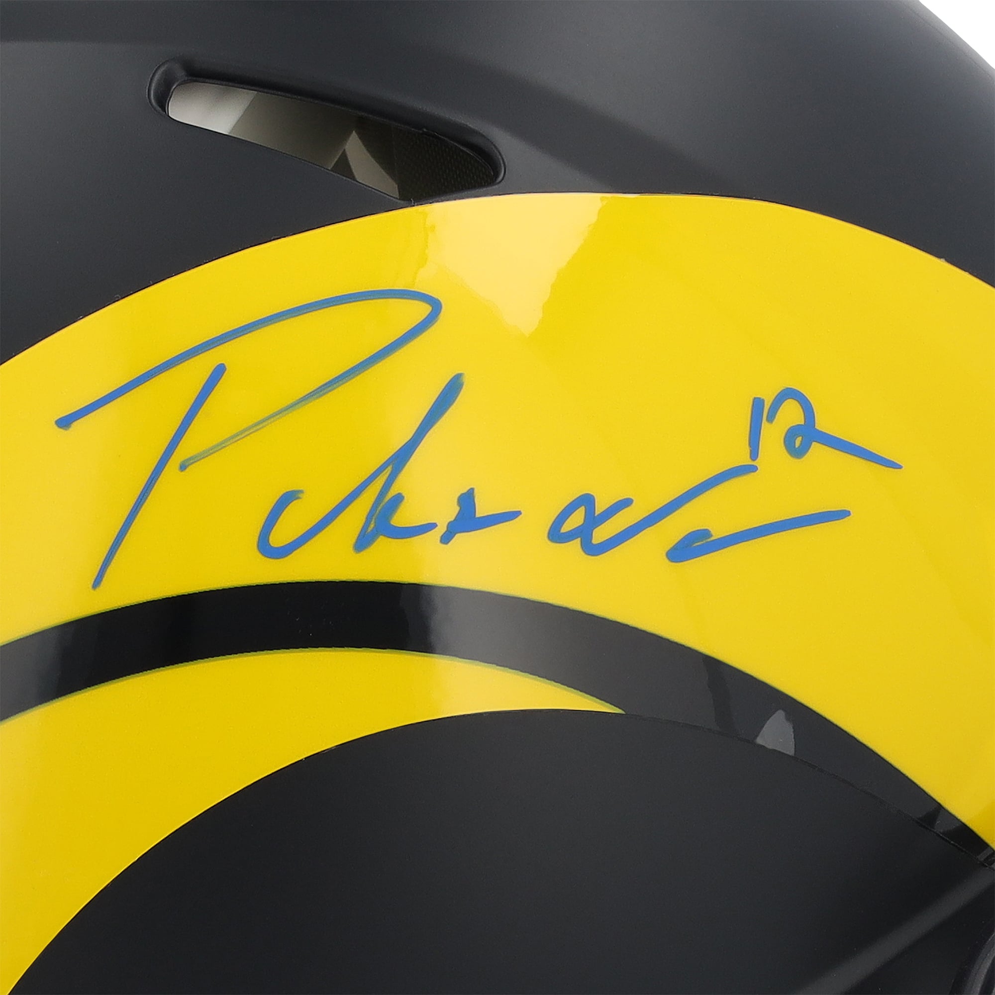Puka Nacua Los Angeles Rams Autographed Riddell Rivalry Speed Authentic Helmet
