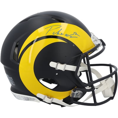 Puka Nacua Los Angeles Rams Autographed Fanatics Authentic Riddell Rivalry Speed Authentic Helmet