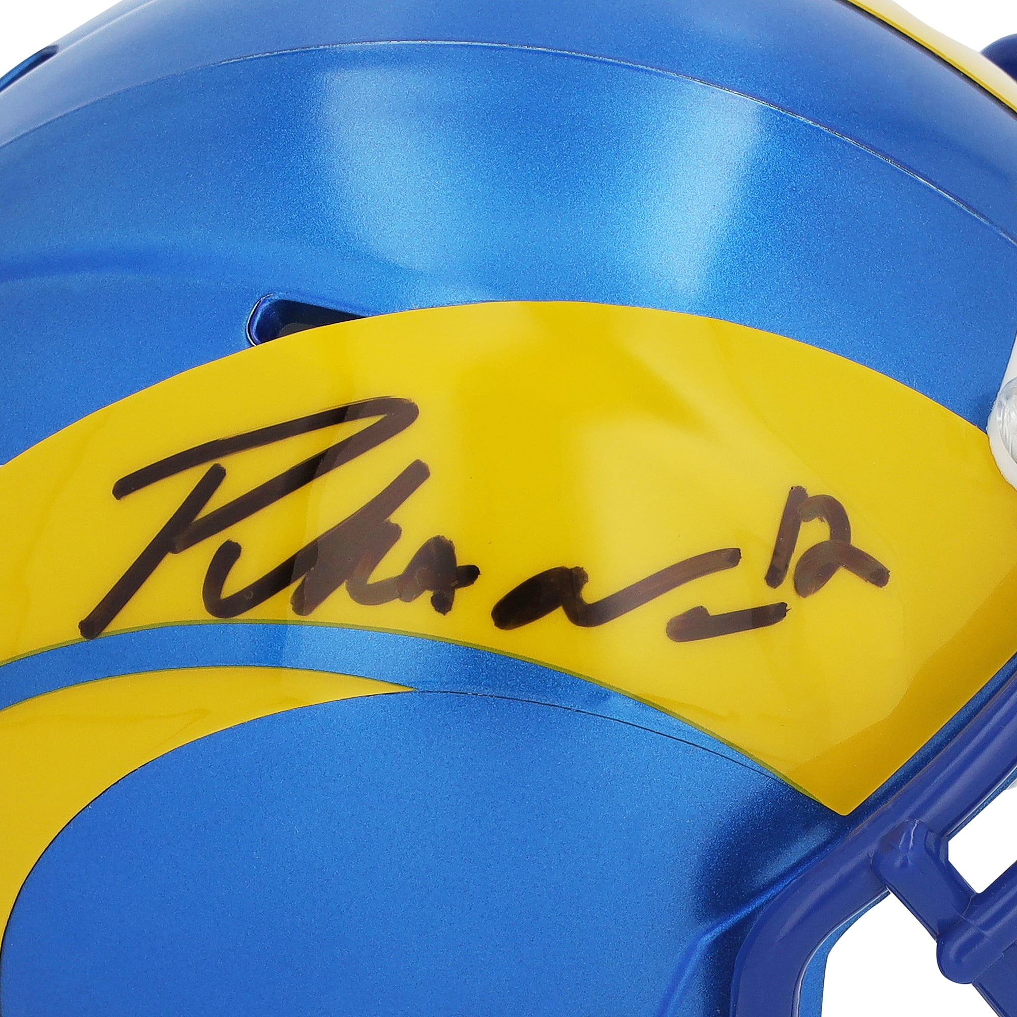 Puka Nacua Los Angeles Rams Autographed Riddell Speed Mini Helmet