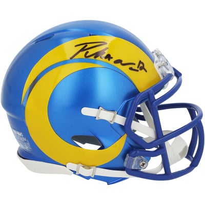 Puka Nacua Los Angeles Rams Autographed Fanatics Authentic Riddell Speed Mini Helmet