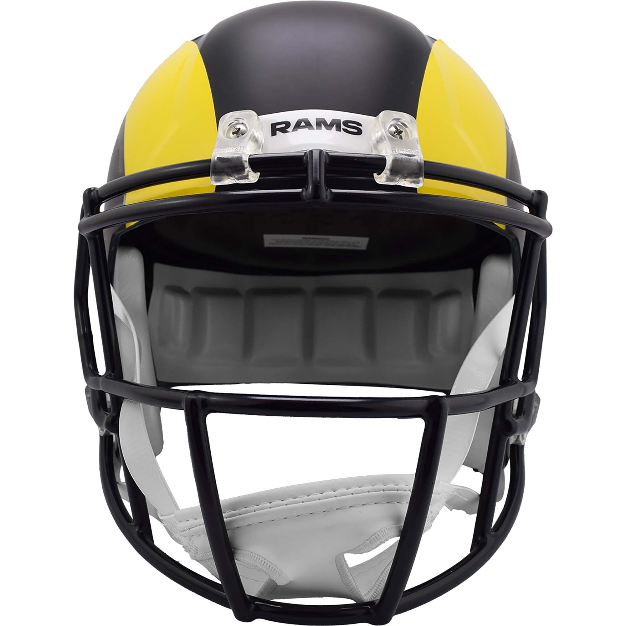 Casque réplique alternatif de vitesse sur le terrain de la collection Riddell Los Angeles Rams Rivalries