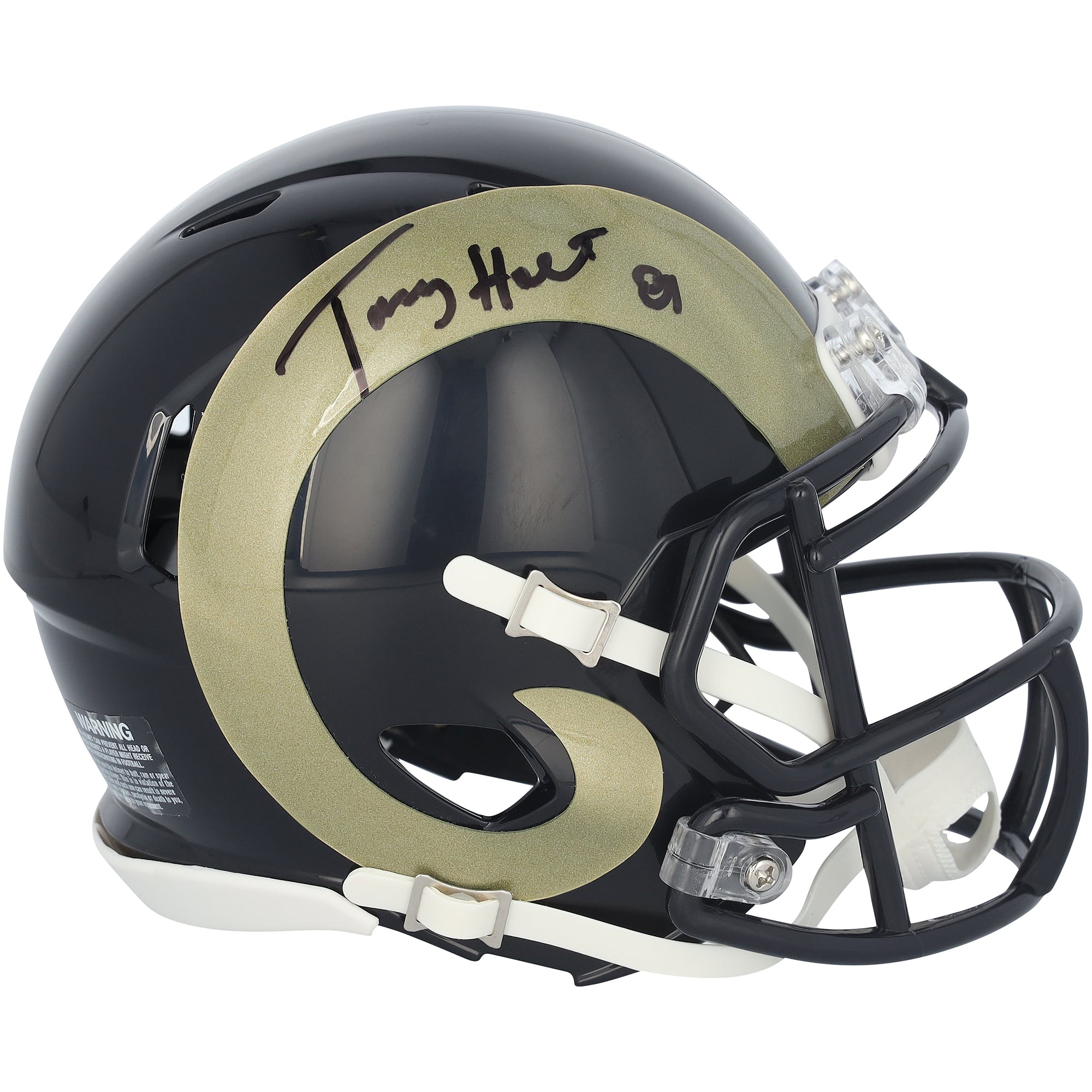 Torry Holt Los Angeles Rams Autographed Riddell Speed Mini Helmet