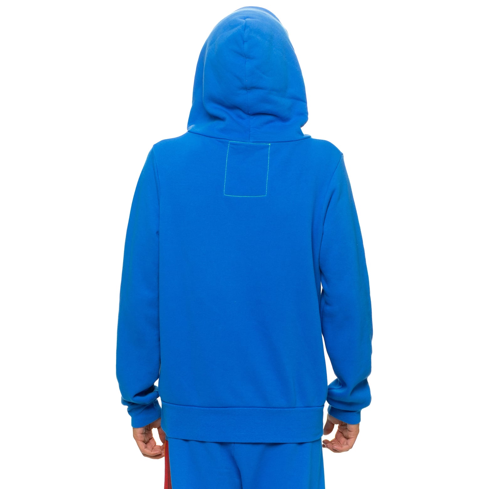 Sweat à capuche unisexe Aviator Nation Royal Los Angeles Rams en mélange de trois matières, fermeture éclair intégrale