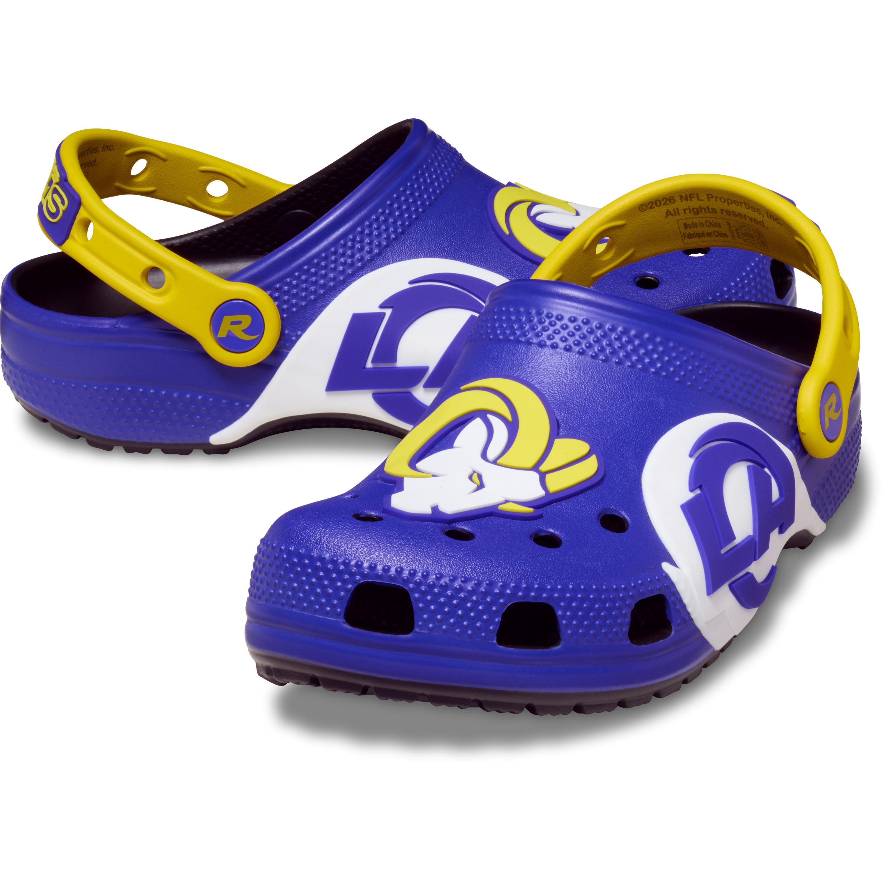 Sabots Crocs Royal Los Angeles Rams Classic unisexes