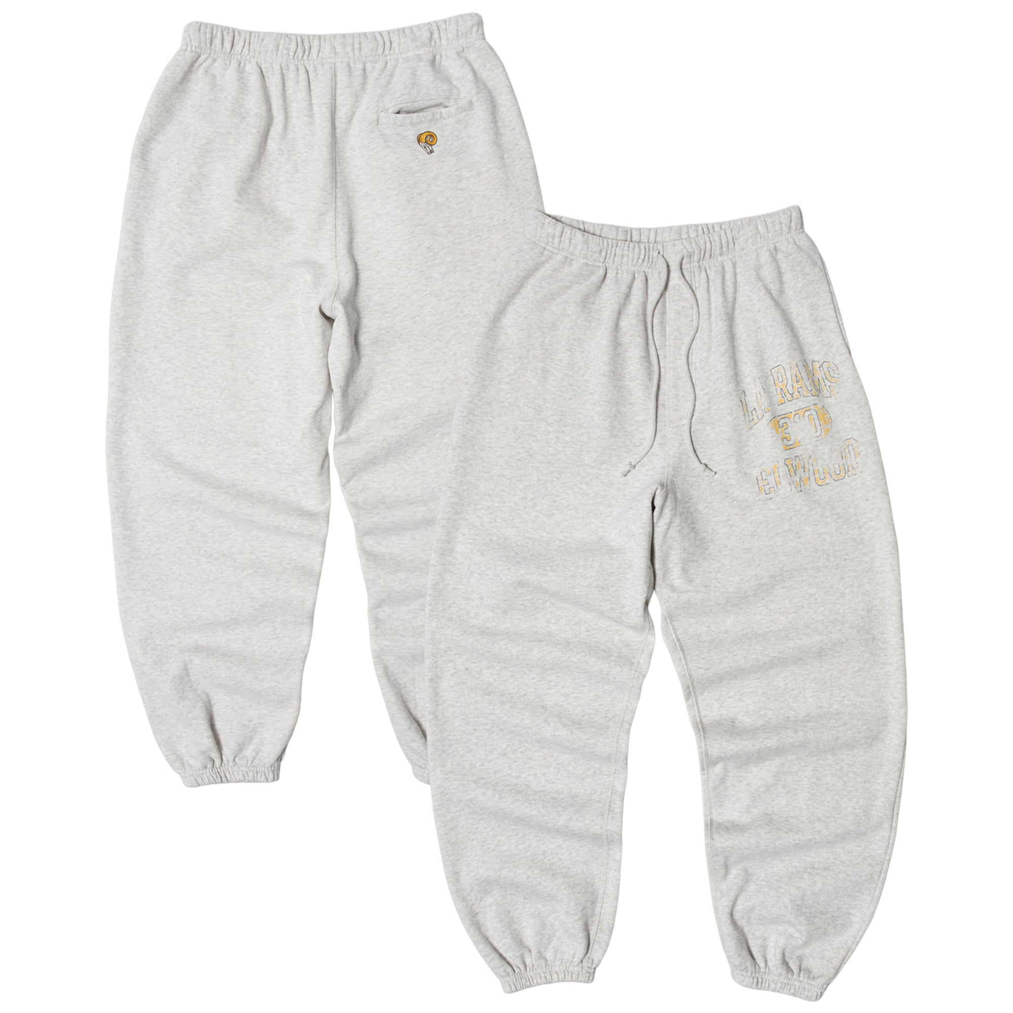 Unisex Elwood Clothing Heather Gray Los Angeles Rams Sweatpants